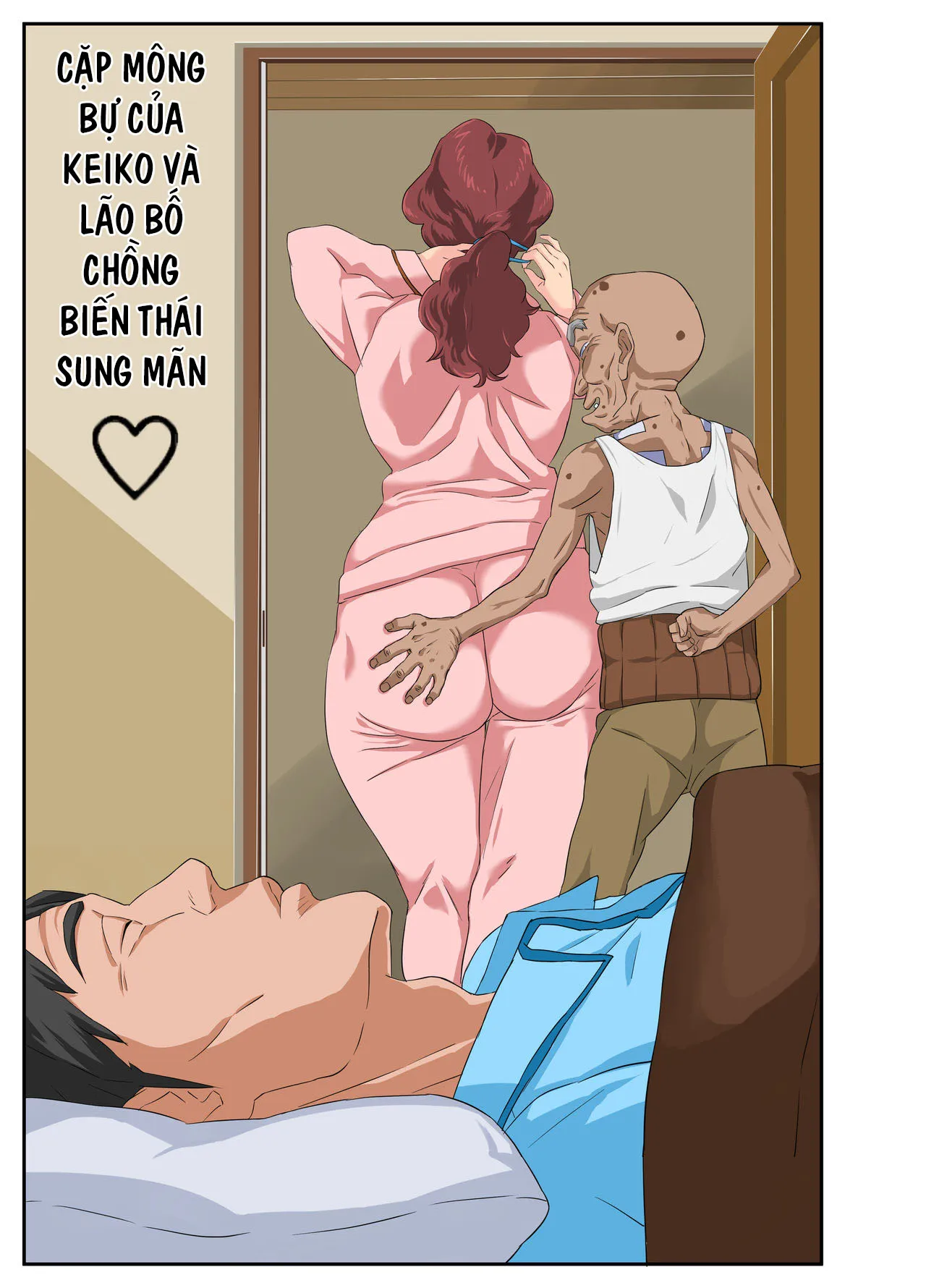 HentaiVN.net - Ảnh 5 - Bộ mông khủng bố của Keiko và lão bố chồng biến thái [Kyojiri Tsuma Keiko to Zetsurin! Sukebe Jii; 巨尻妻景子と絶倫!スケベ爺] - Chap 1