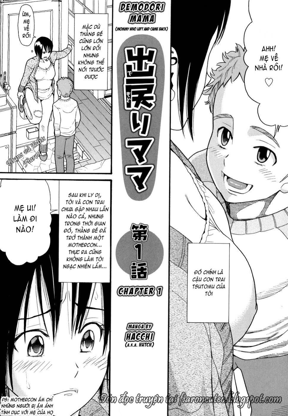 HentaiVN.net - Ảnh 4 - Demodori Mama [Mommy Who Left And Came Back] - Chap 1