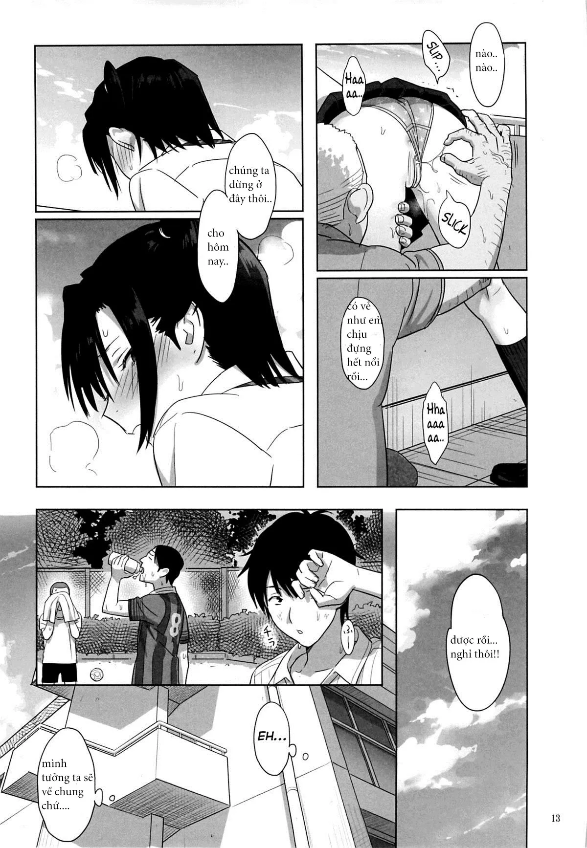 HentaiVN.net - Ảnh 13 - Kaki Hoshuu [[ひとのふんどし (ゆきよし真水)] 夏期補習 8 [英訳]] - Chap 3