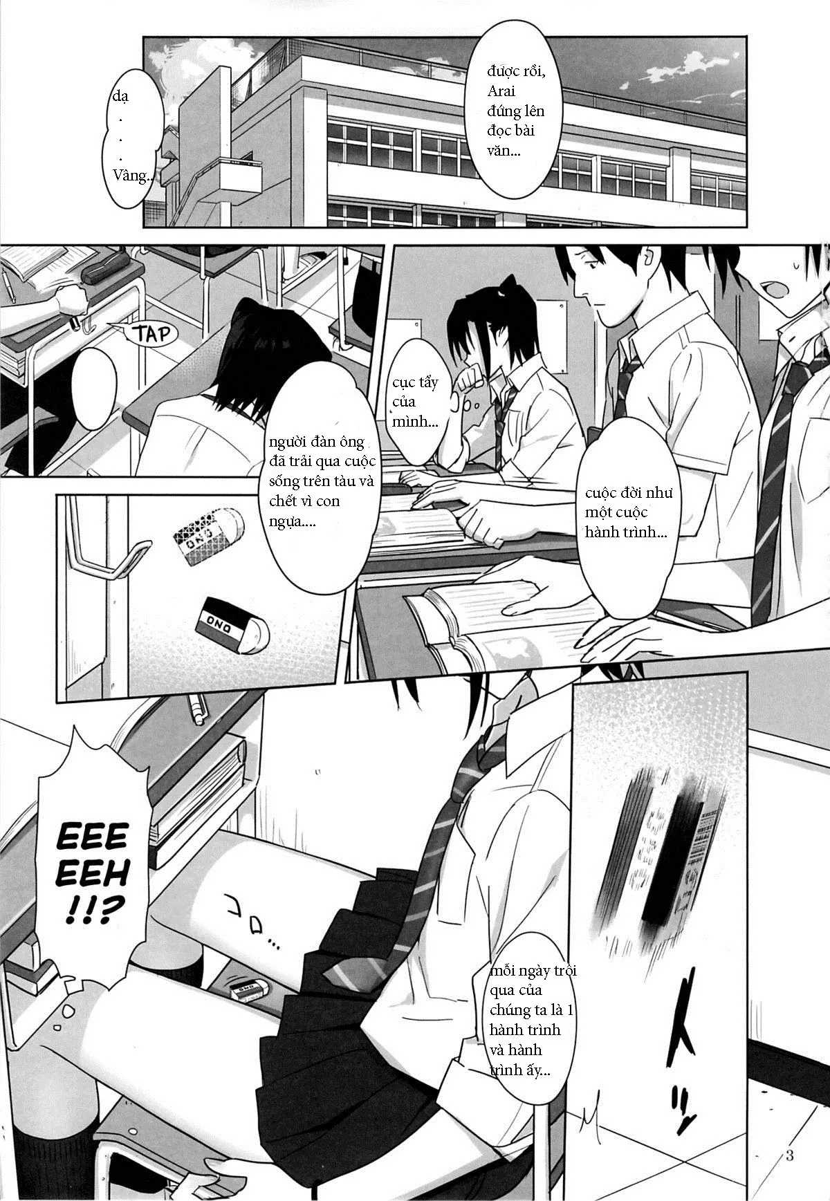 HentaiVN.net - Ảnh 3 - Kaki Hoshuu [[ひとのふんどし (ゆきよし真水)] 夏期補習 8 [英訳]] - Chap 3