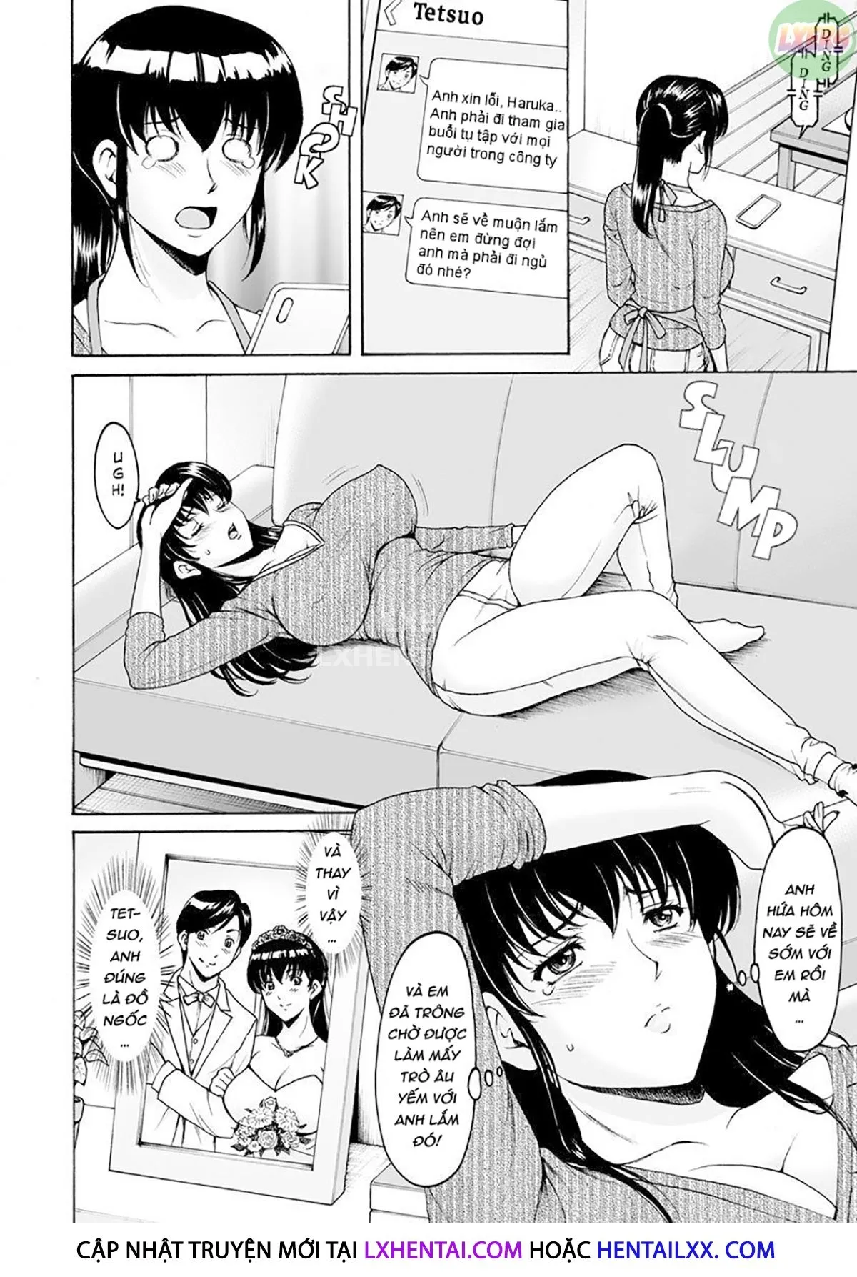 HentaiVN.net - Ảnh 10 - Thôi Miên Cô Vợ Ngây Thơ Của Đồng Nghiệp [Sennou Netorare Tsuma Haruka] - Chap 1