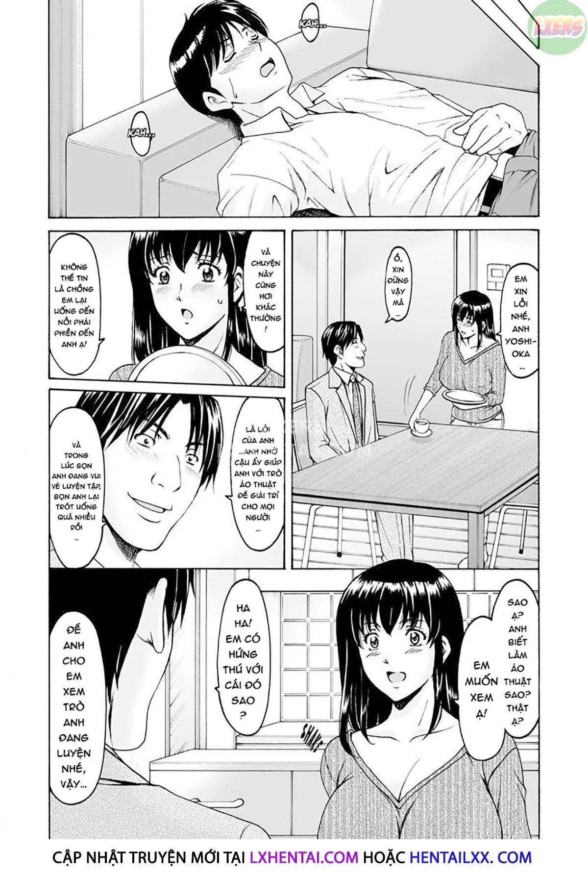 HentaiVN.net - Ảnh 12 - Thôi Miên Cô Vợ Ngây Thơ Của Đồng Nghiệp [Sennou Netorare Tsuma Haruka] - Chap 1