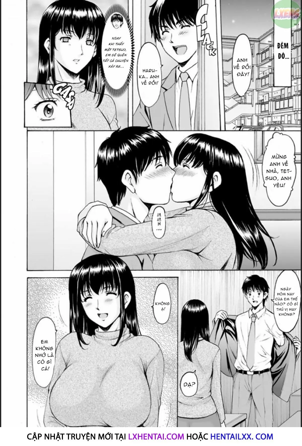 HentaiVN.net - Ảnh 23 - Thôi Miên Cô Vợ Ngây Thơ Của Đồng Nghiệp [Sennou Netorare Tsuma Haruka] - Chap 3