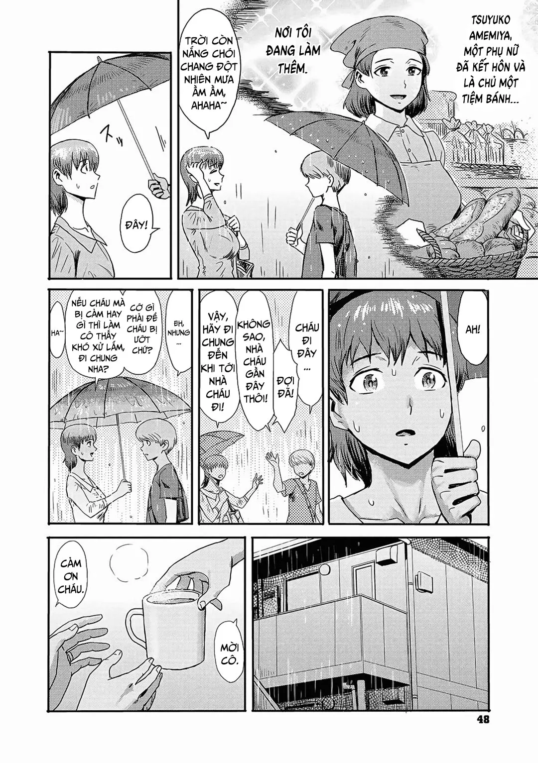 HentaiVN.net - Ảnh 3 - Bỏ quên ô, vô tình hay hữu ý? [Nureta Machikado; The Wet Corner of the Road] - Oneshot