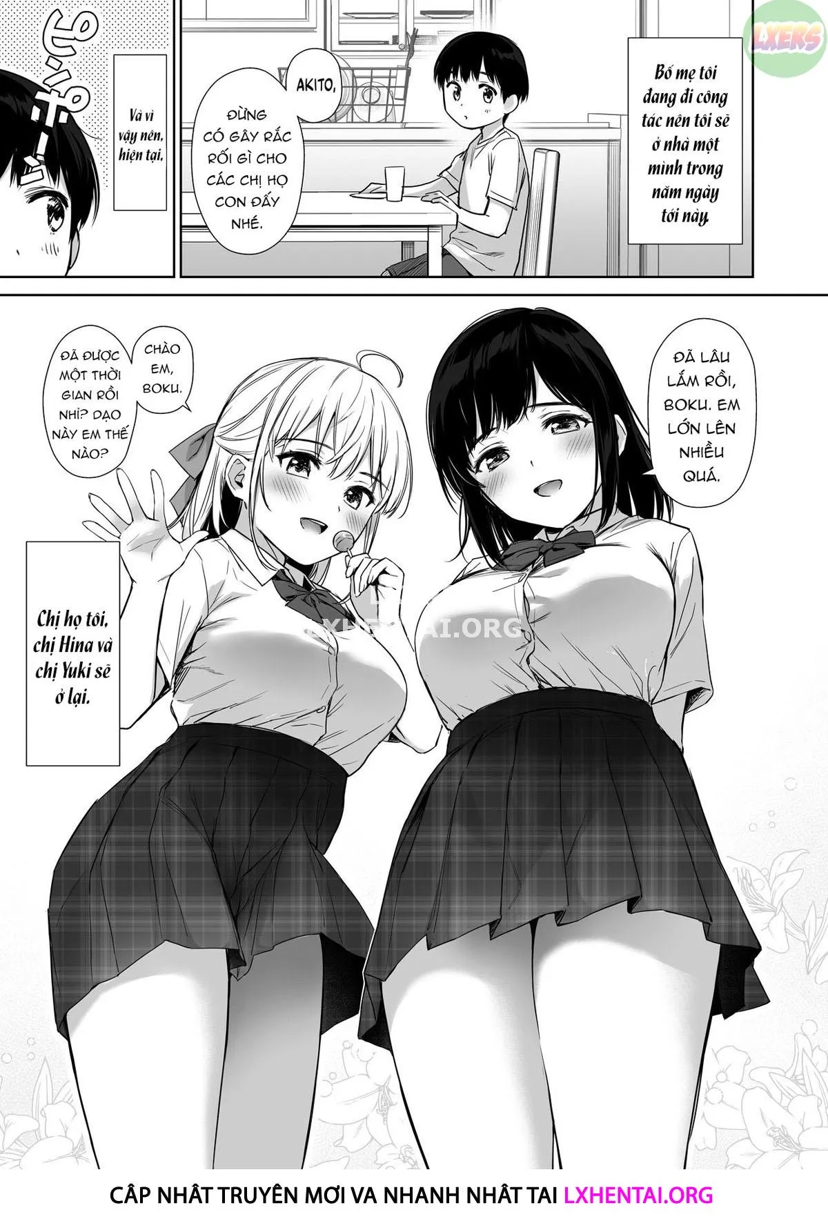 HentaiVN.net - Ảnh 7 - Naisho No Hajimete ~Suunenburi Ni Atta Shinseki No Bijin JK Shimai Ni Ecchi No Tehodoki Sarechaimasu~ - Oneshot