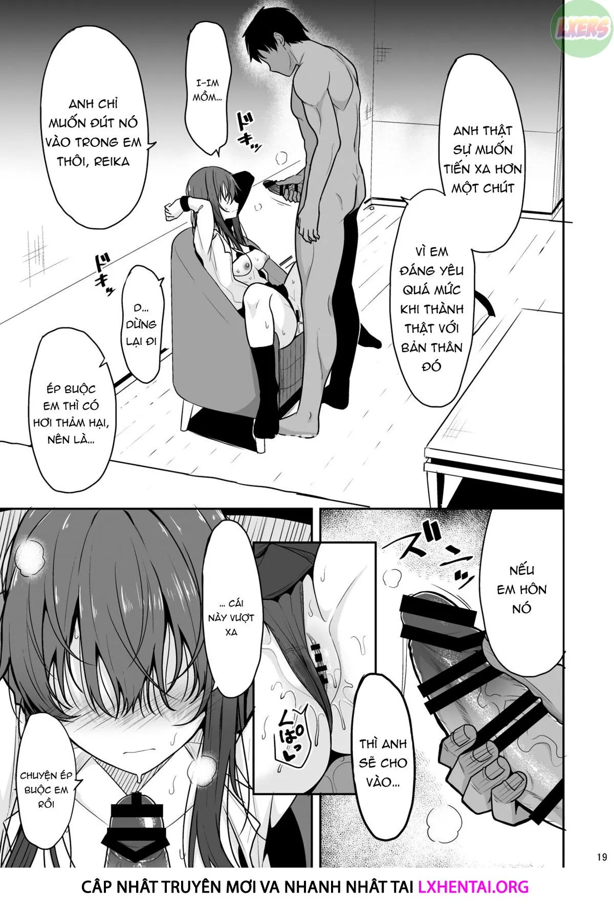 HentaiVN.net - Ảnh 21 - Mitame ga Kitsume na Kanojo o Kaihatsu shite Kozukuri suru made - Oneshot