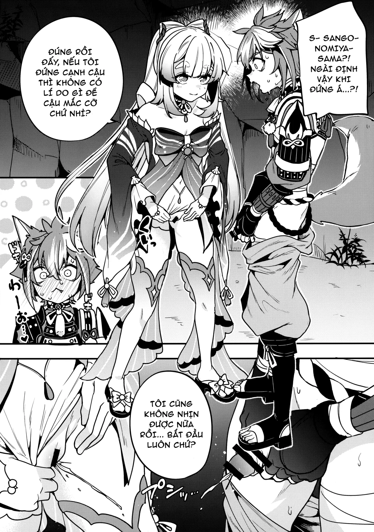 HentaiVN.net - Ảnh 9 - Ngài Sagonomiya! [Sangonomiya-sama!] - Đi đái cũng phải rủ đồng bọn...