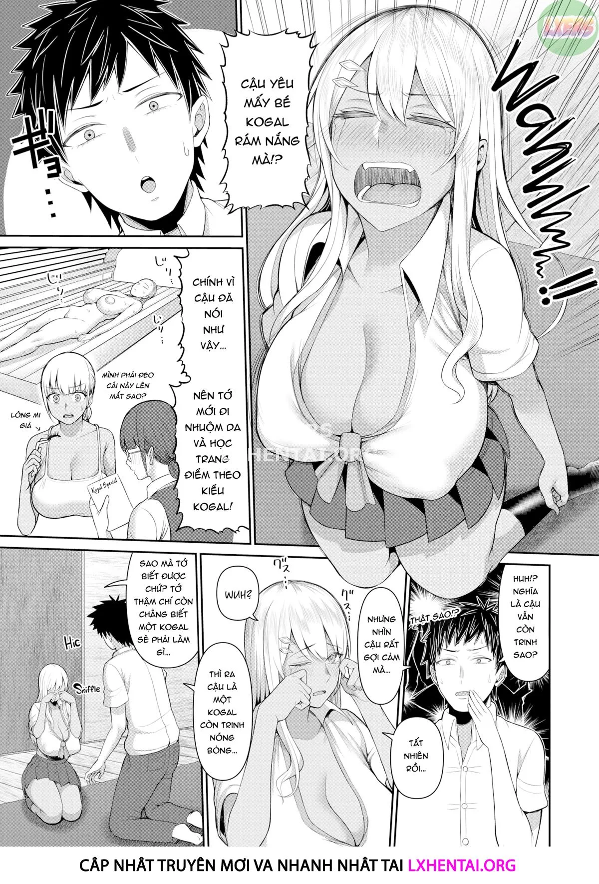 HentaiVN.net - Ảnh 10 - Yêu màng Kogals da ngăm - Oneshot