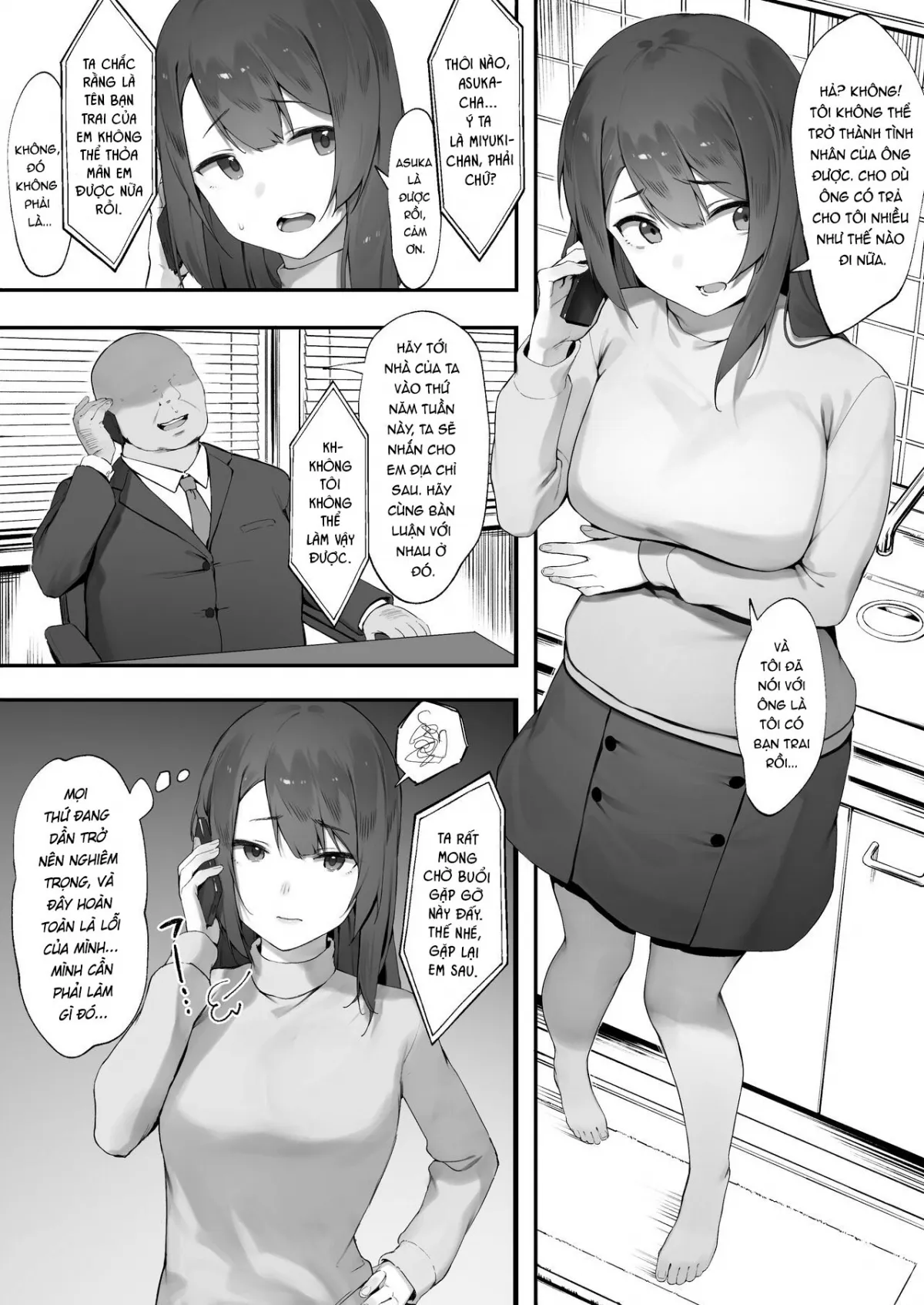 HentaiVN.net - Ảnh 17 - Khi bạn vượt quá giới hạn của 1 nhân viên tiếp rượu [Karui Kimochi de Kyabajou ni Natta Kekka ; When You Start Working as a Hostess Without Setting Boundaries] - Oneshot
