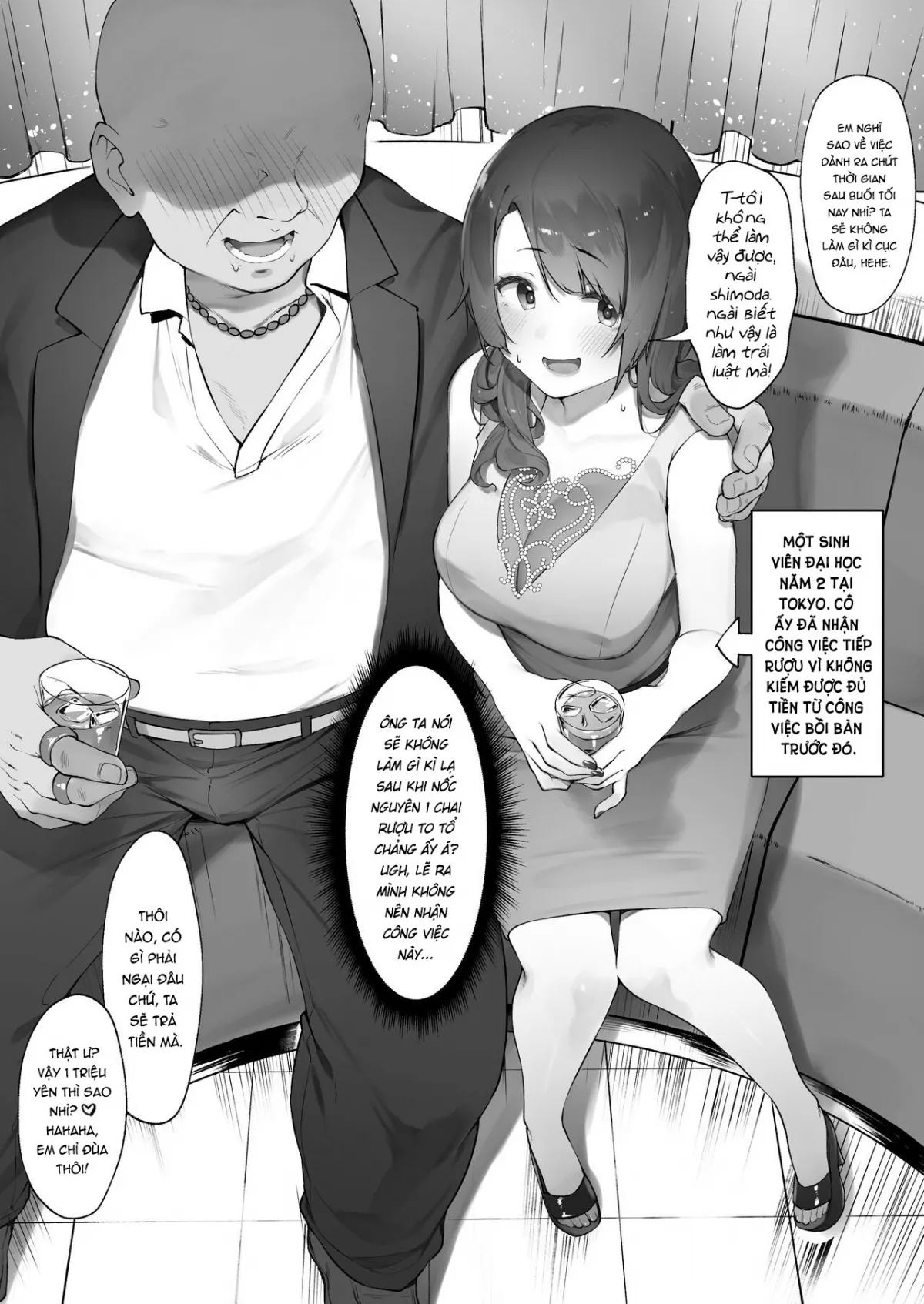 HentaiVN.net - Ảnh 3 - Khi bạn vượt quá giới hạn của 1 nhân viên tiếp rượu [Karui Kimochi de Kyabajou ni Natta Kekka ; When You Start Working as a Hostess Without Setting Boundaries] - Oneshot