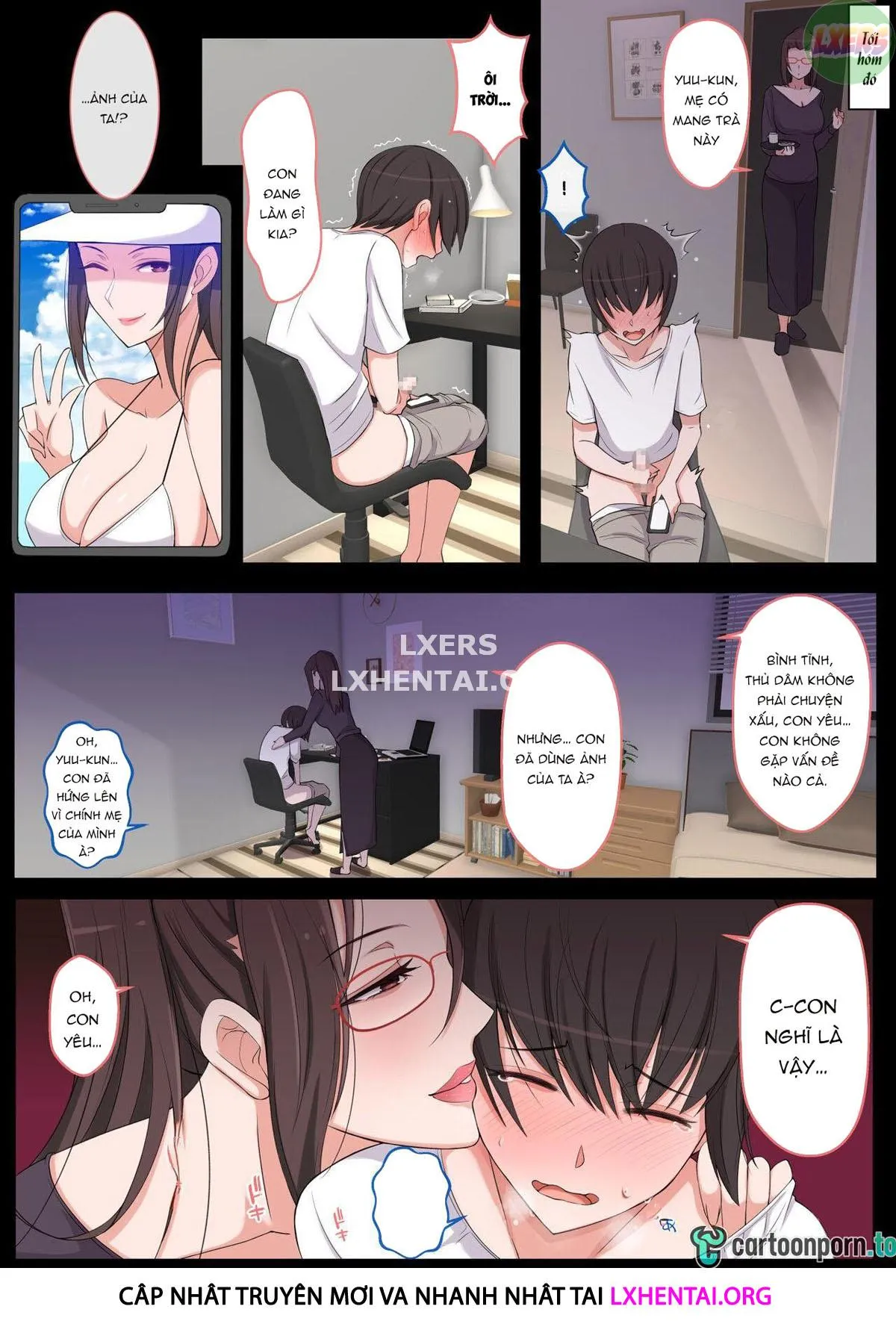 HentaiVN.net - Ảnh 11 - I Want To Be Bullied By My Mom [Mama Ni Ijimeraretai Yowayowa Yuu-Kun] - Oneshot