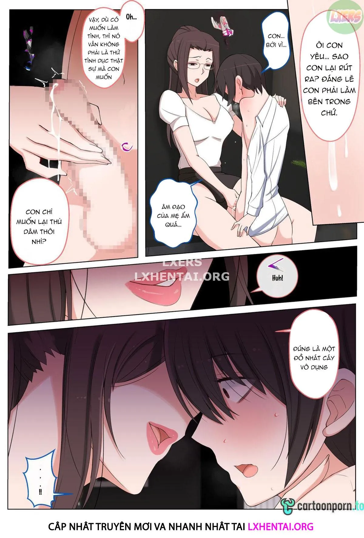 HentaiVN.net - Ảnh 21 - I Want To Be Bullied By My Mom [Mama Ni Ijimeraretai Yowayowa Yuu-Kun] - Oneshot