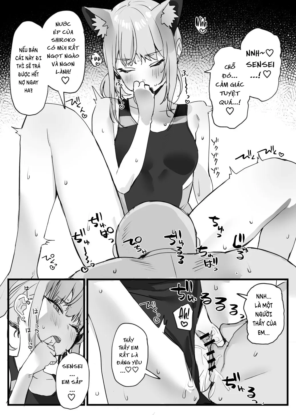 HentaiVN.net - Ảnh 3 - Mizugi Shiroko Ero Manga [水着シロコえろ漫画] - Oneshot