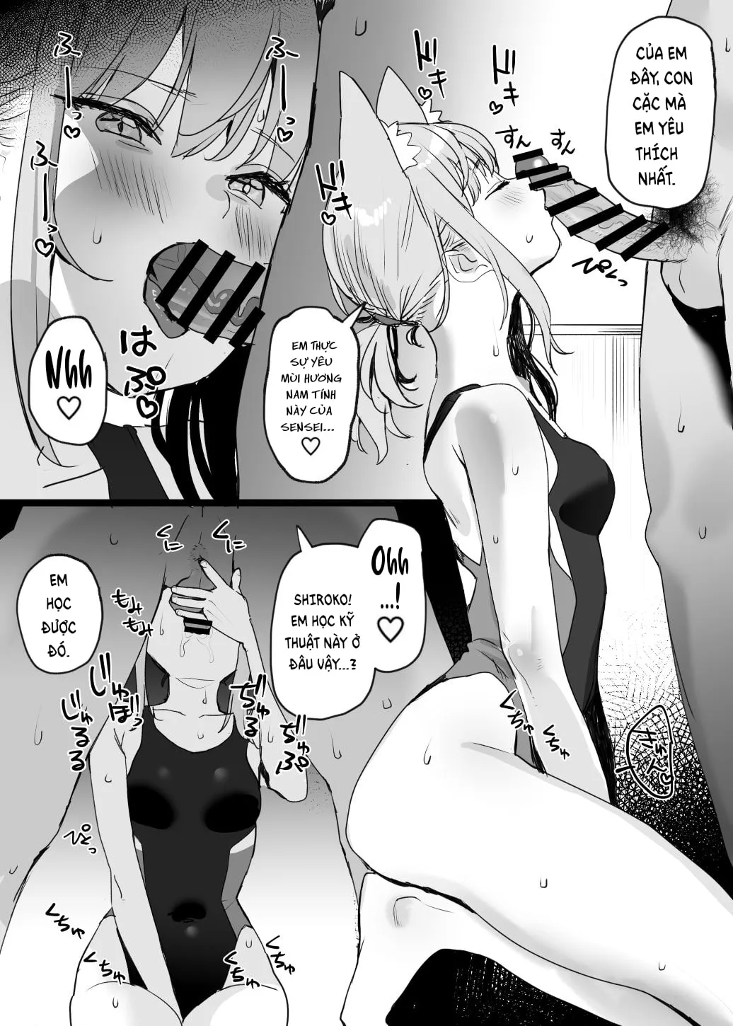 HentaiVN.net - Ảnh 4 - Mizugi Shiroko Ero Manga [水着シロコえろ漫画] - Oneshot