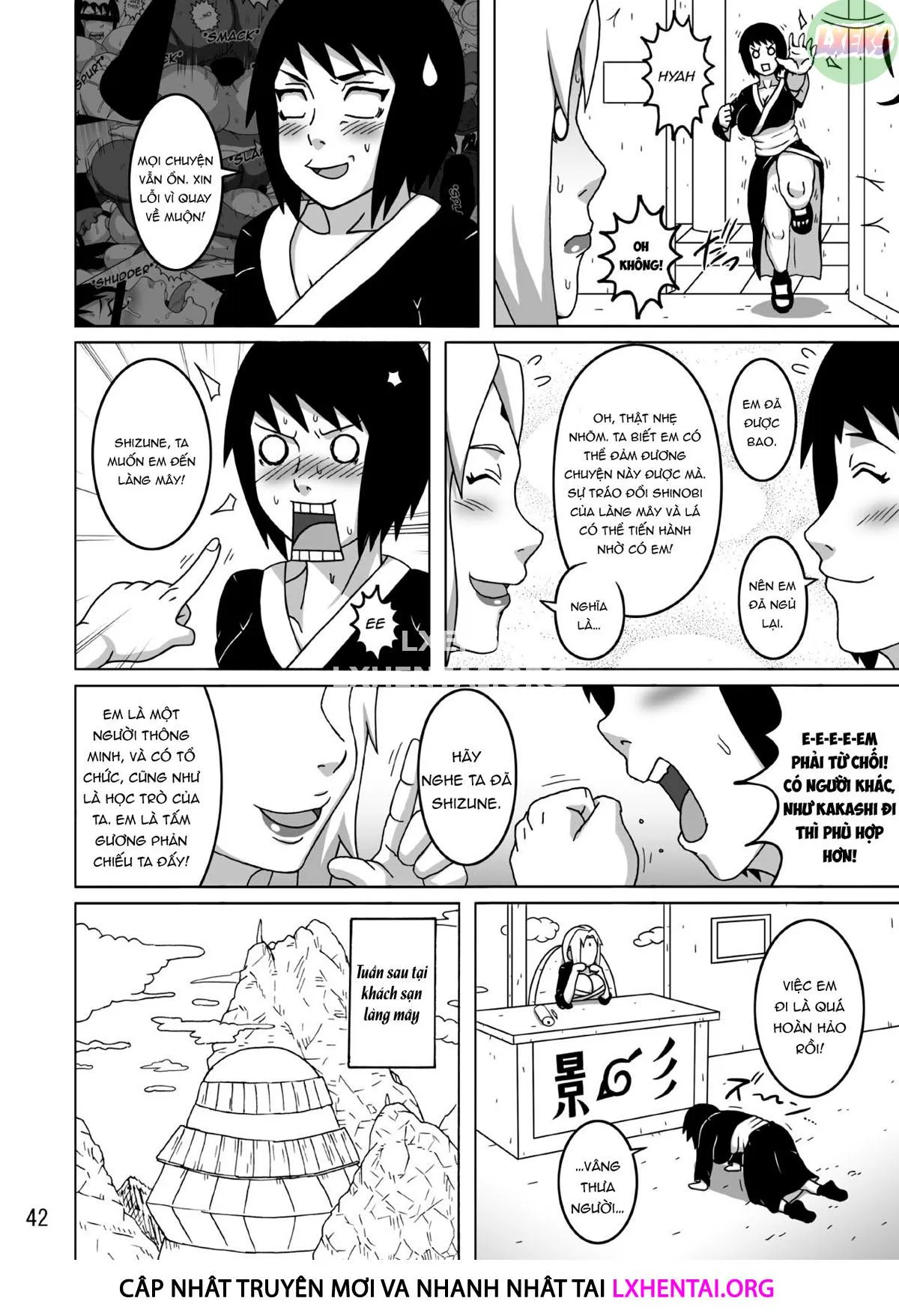 HentaiVN.net - Ảnh 46 - Shizune No Insettai [Shizune's Lewd Reception-Party] - Oneshot