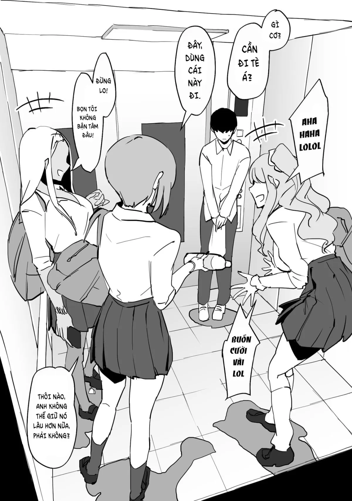 HentaiVN.net - Ảnh 6 - Bị mắc kẹt trong thang máy cùng các em gyaru [ギャルとエレベーターに閉じ込められた] - Oneshot