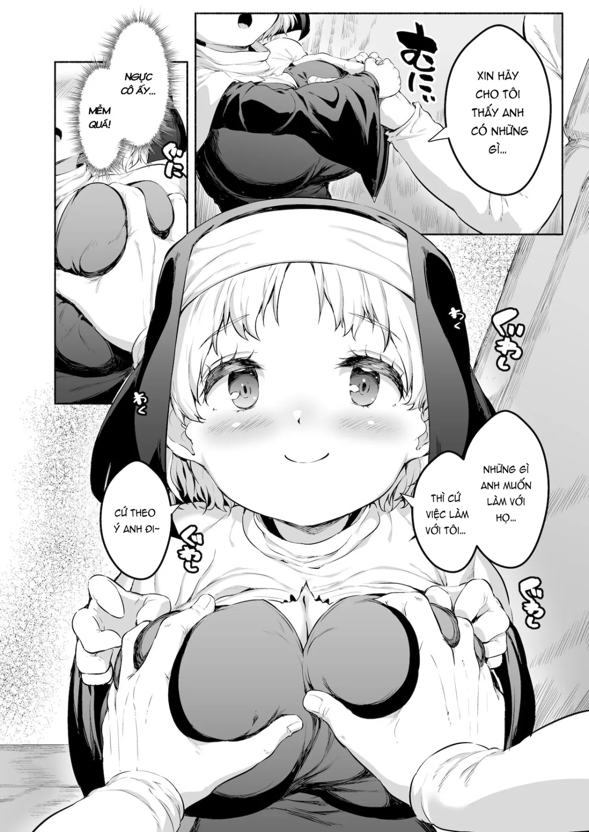 HentaiVN.net - Ảnh 6 - Ecchi na Zange o Sasete kureru Keiken na Loli Kyonyuu Sister-chan [えっちな懺悔をさせてくれる敬虔なロリ巨乳シスターちゃん] - Oneshot.