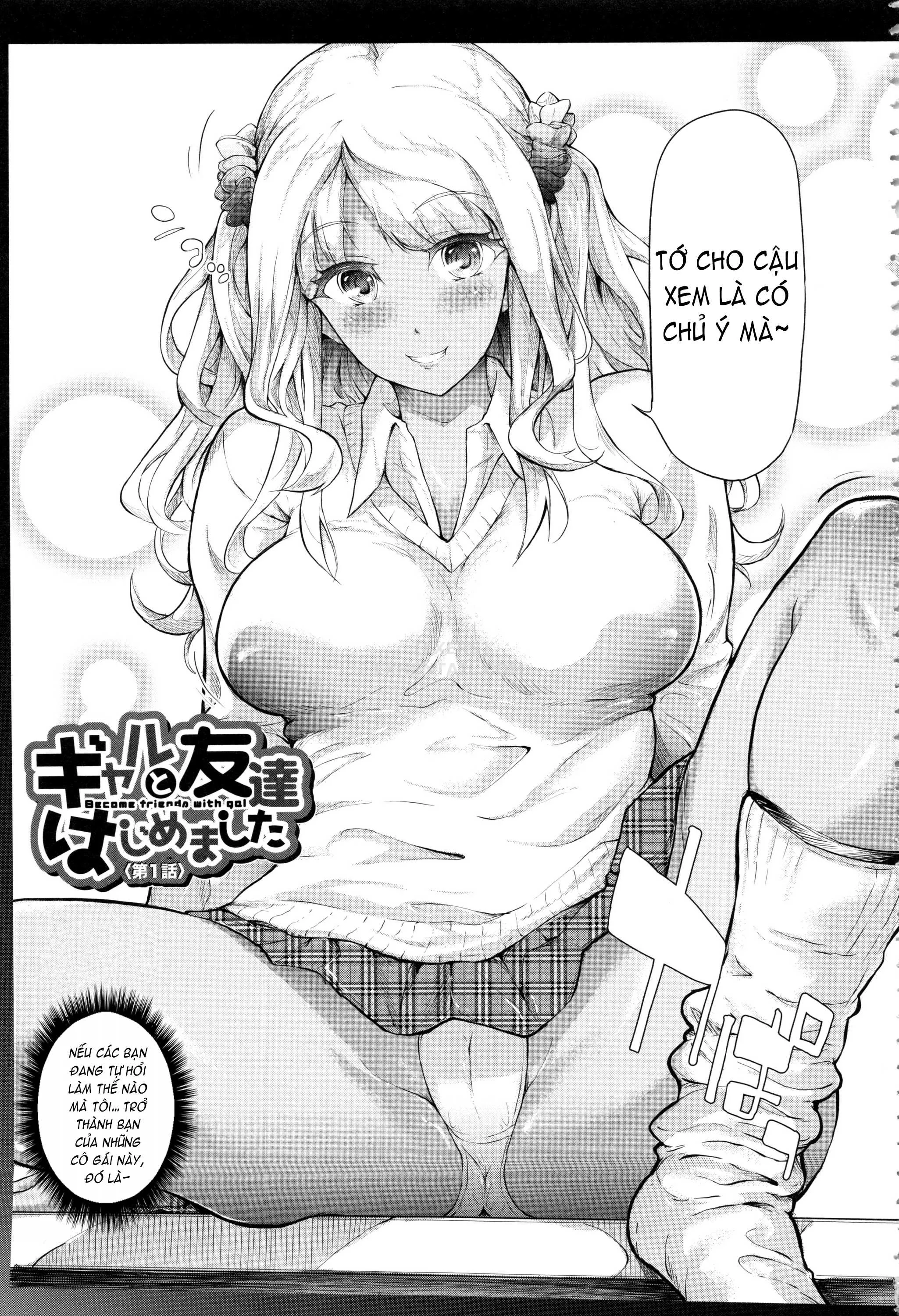 HentaiVN.net - Ảnh 8 - Gal Tomo Harem [The Harem Of Gal's Friend.] - Chap 1
