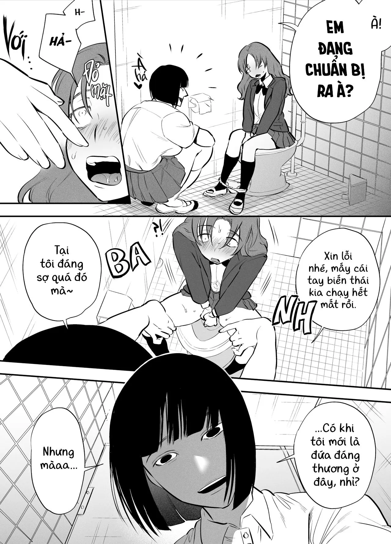 HentaiVN.net - Ảnh 10 - Mình, WC, và futanari Hanako-san [私とトイレとふたなり花子さん; Me, The Toilet, and a Futanari Hanako-san] - Sợ wa sợ wa