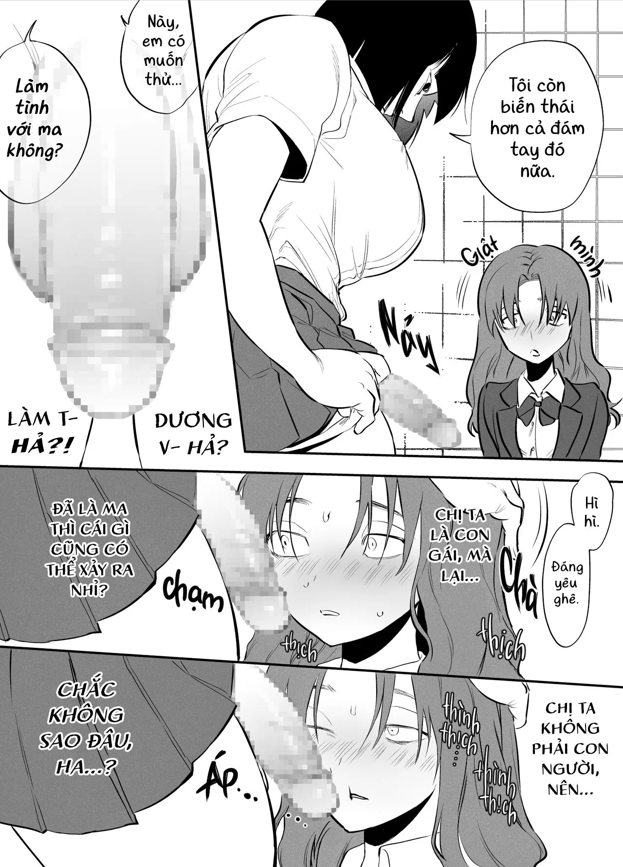 HentaiVN.net - Ảnh 11 - Mình, WC, và futanari Hanako-san [私とトイレとふたなり花子さん; Me, The Toilet, and a Futanari Hanako-san] - Sợ wa sợ wa
