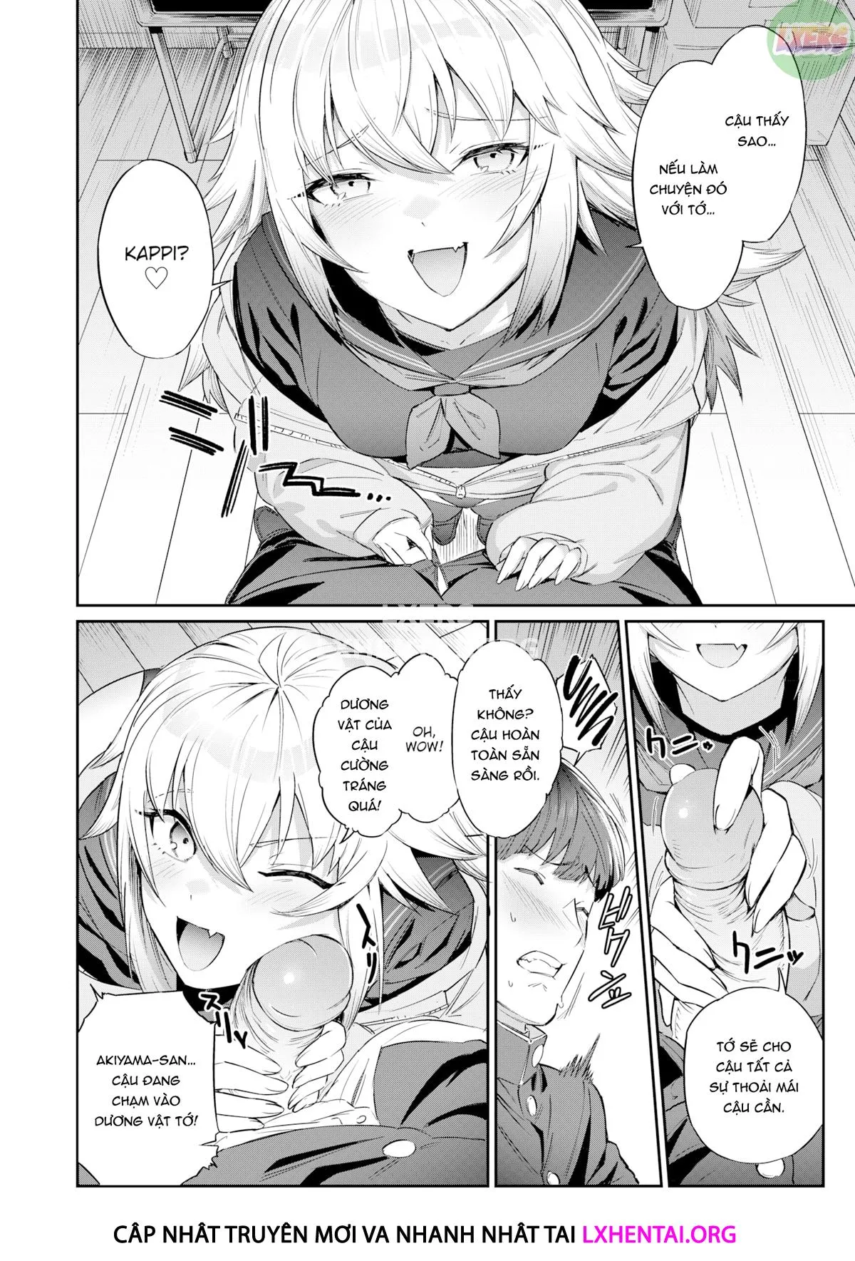 HentaiVN.net - Ảnh 10 - Kẻ trêu ghẹo dễ thương - Oneshot