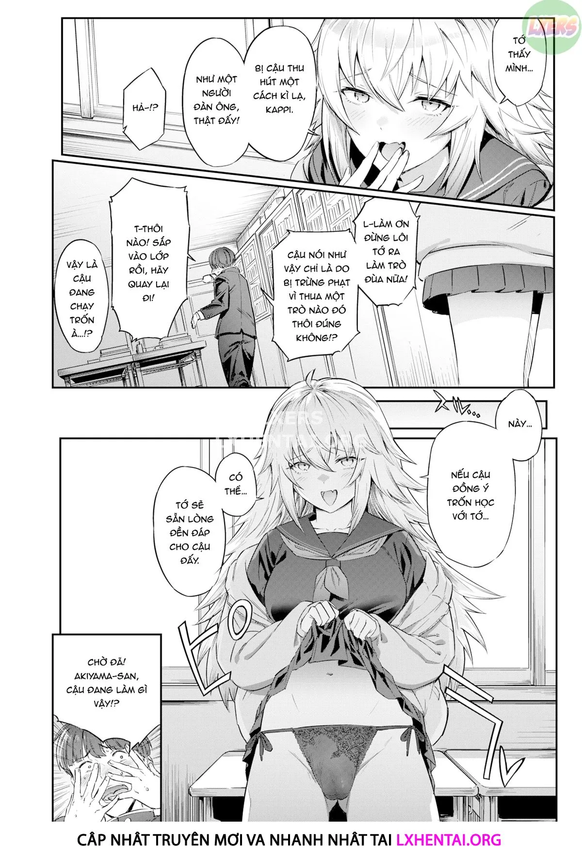 HentaiVN.net - Ảnh 8 - Kẻ trêu ghẹo dễ thương - Oneshot