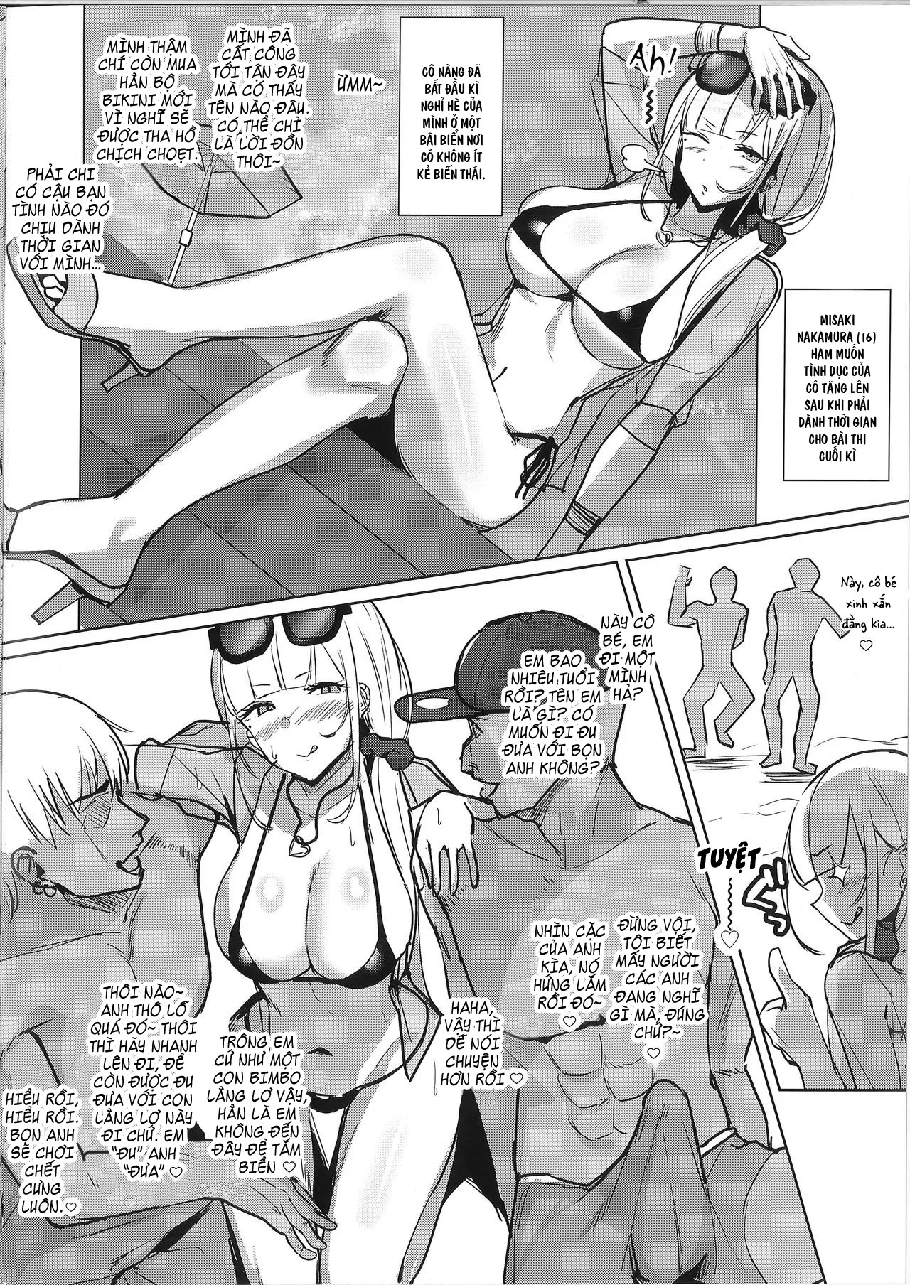 HentaiVN.net - Ảnh 4 - Ecchi na Gal JK Bangaihen - Gal JK Misaki-chan Beach de Sokuhame Nanpa SEX [えっちなギャルJK番外編 ギャルJKみさきちゃんビーチで即ハメ♡ナンパSEX] - Oneshot
