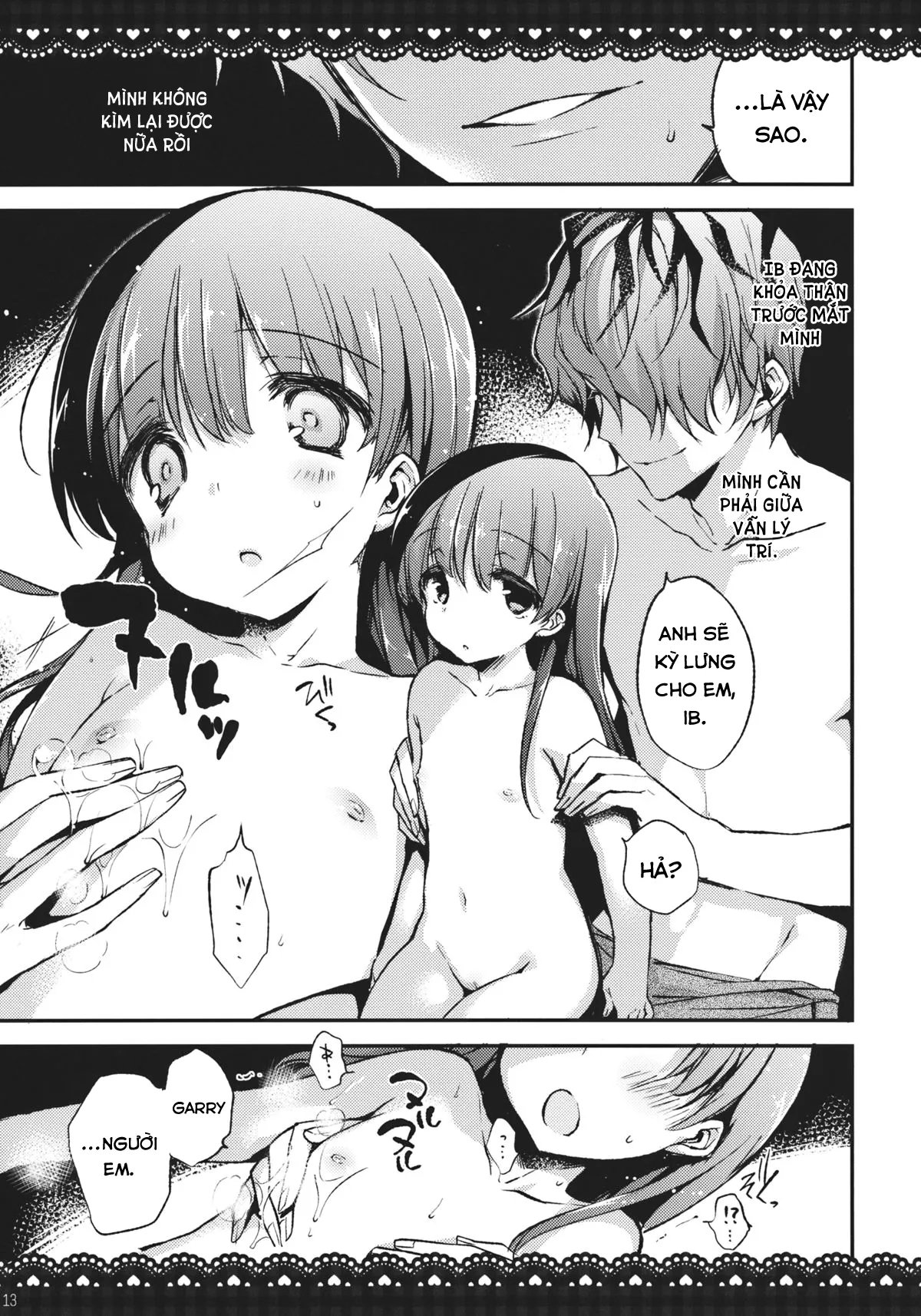 HentaiVN.net - Ảnh 13 - Ib to Garry o Issho ni Ofuro ni Ireru to Dou Naru no? [What happens when you're in a bath together, Garry and Ib?] - Oneshot