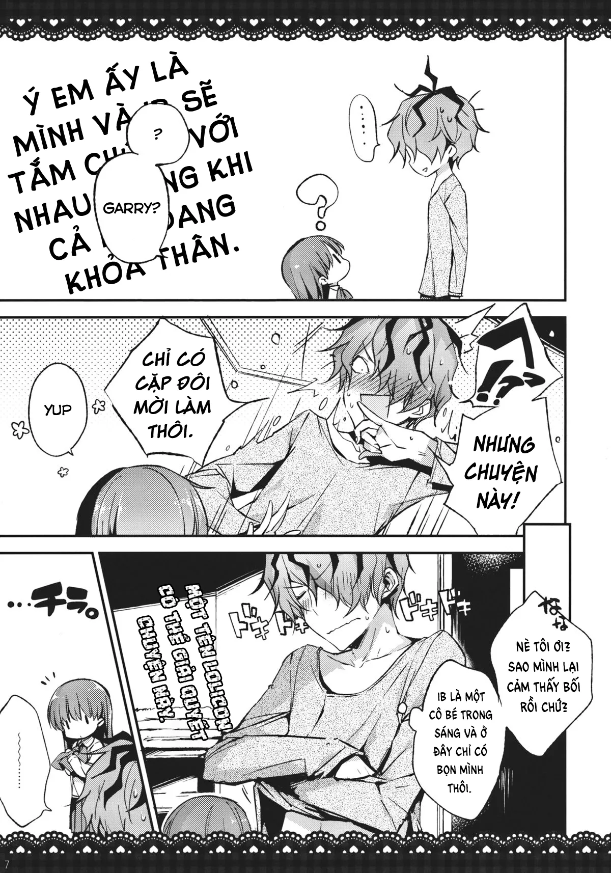 HentaiVN.net - Ảnh 7 - Ib to Garry o Issho ni Ofuro ni Ireru to Dou Naru no? [What happens when you're in a bath together, Garry and Ib?] - Oneshot