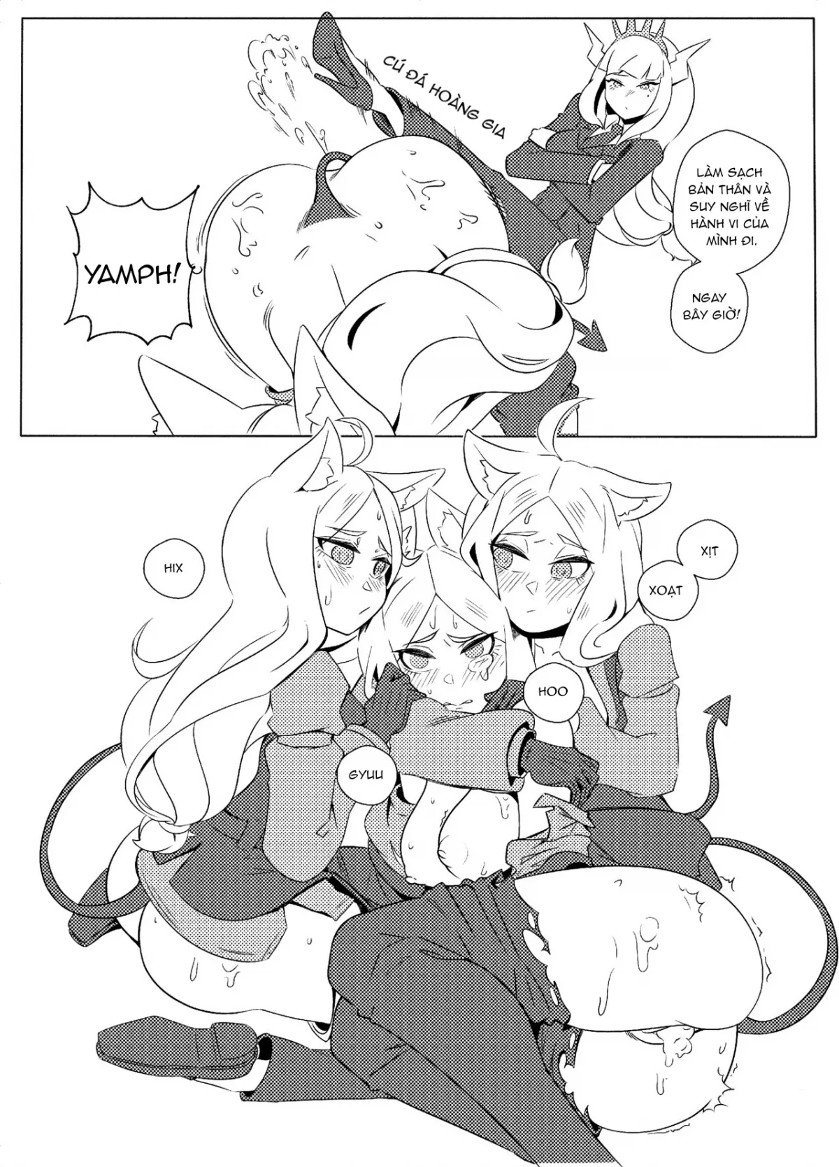 HentaiVN.net - Ảnh 13 - Sự trừng phạt đáng nhớ [Training slutty dogs (YanJhia)] - Oneshot