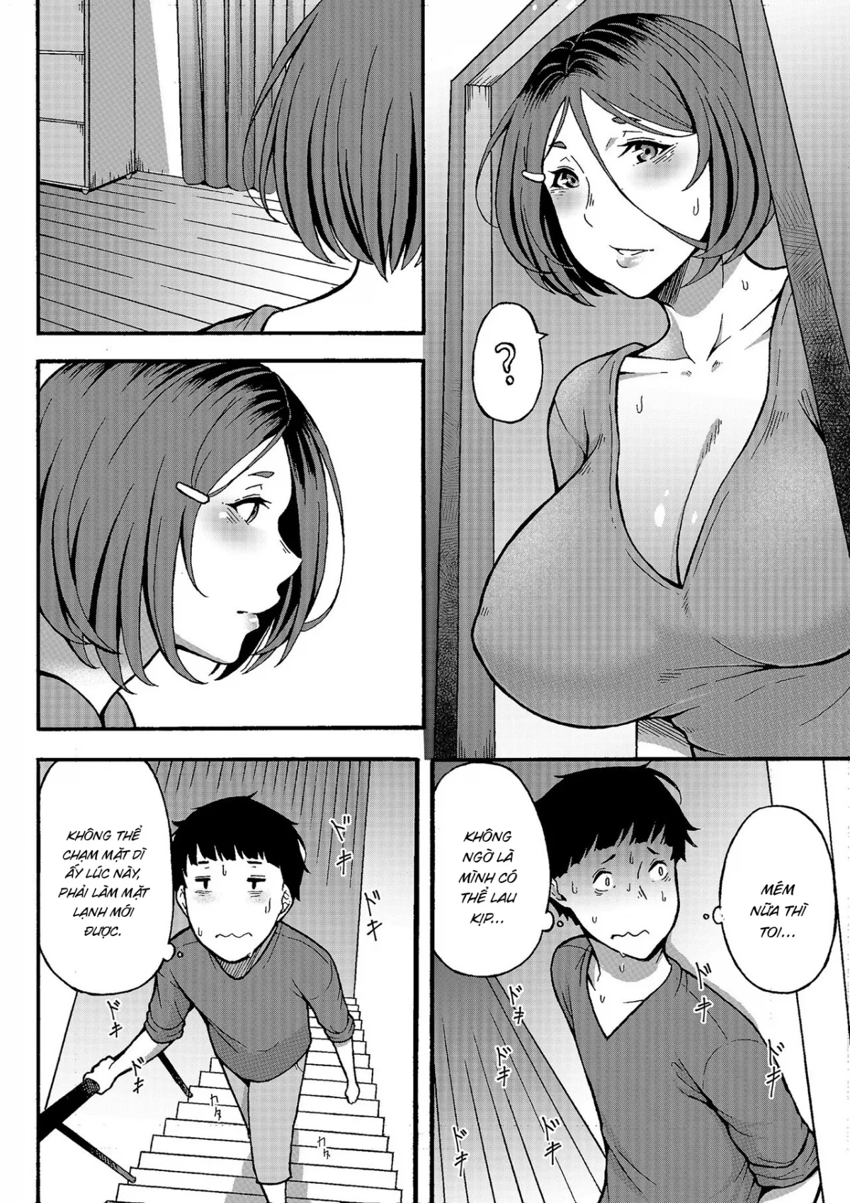 HentaiVN.net - Ảnh 10 - Có muốn làm mấy chuyện hư hỏng với dì khum? [Oba-han to Ee Koto Seehen? | Wanna Do Something Nice With Your Auntie?] - Oneshot