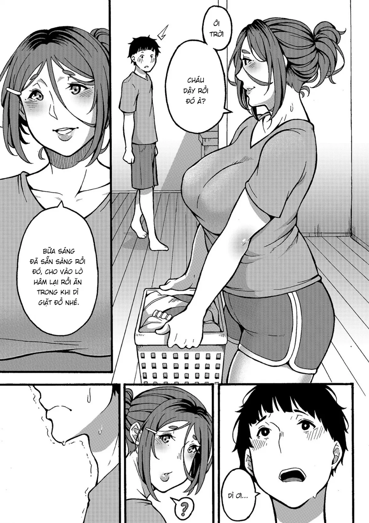 HentaiVN.net - Ảnh 49 - Có muốn làm mấy chuyện hư hỏng với dì khum? [Oba-han to Ee Koto Seehen? | Wanna Do Something Nice With Your Auntie?] - Oneshot