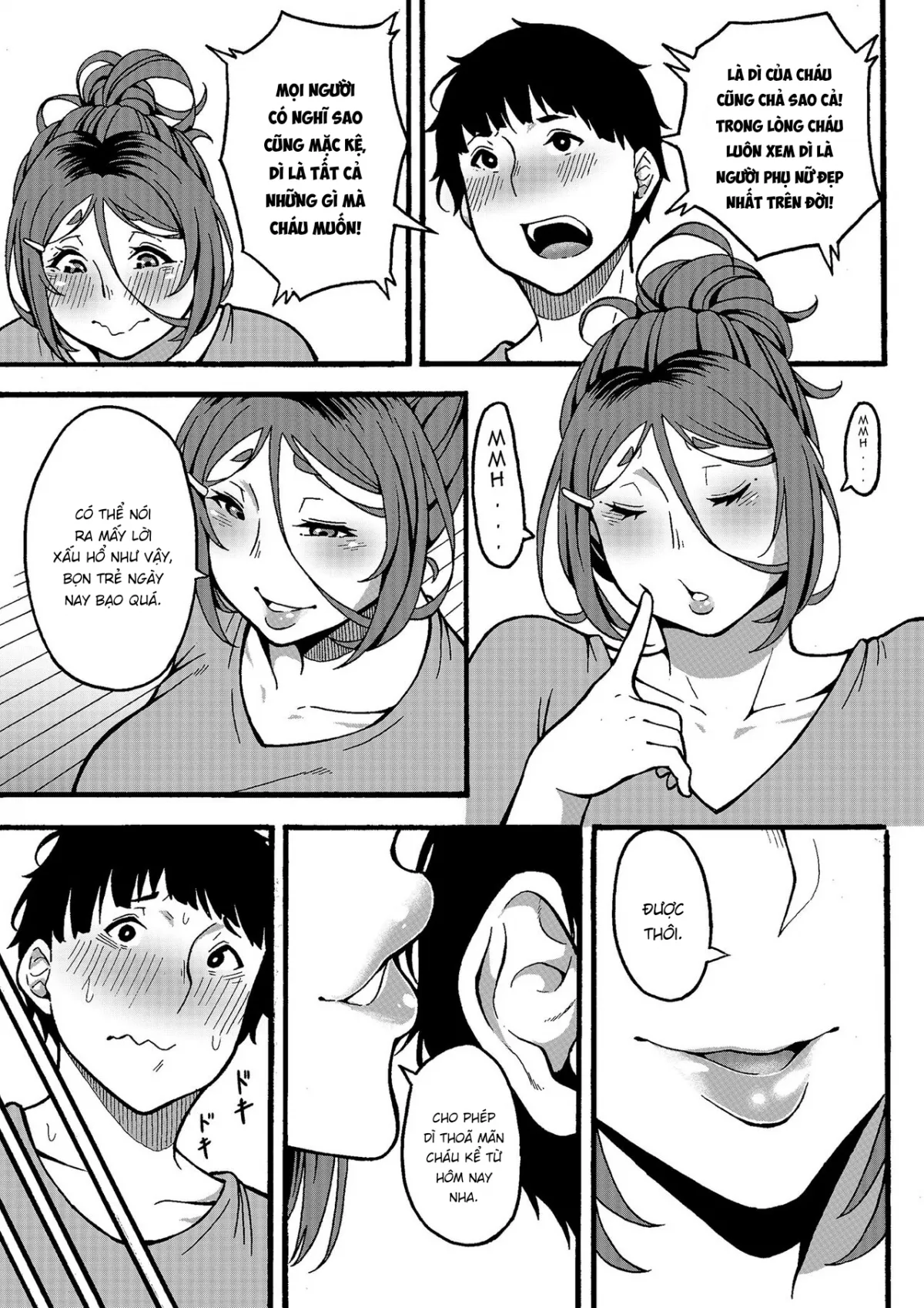 HentaiVN.net - Ảnh 51 - Có muốn làm mấy chuyện hư hỏng với dì khum? [Oba-han to Ee Koto Seehen? | Wanna Do Something Nice With Your Auntie?] - Oneshot