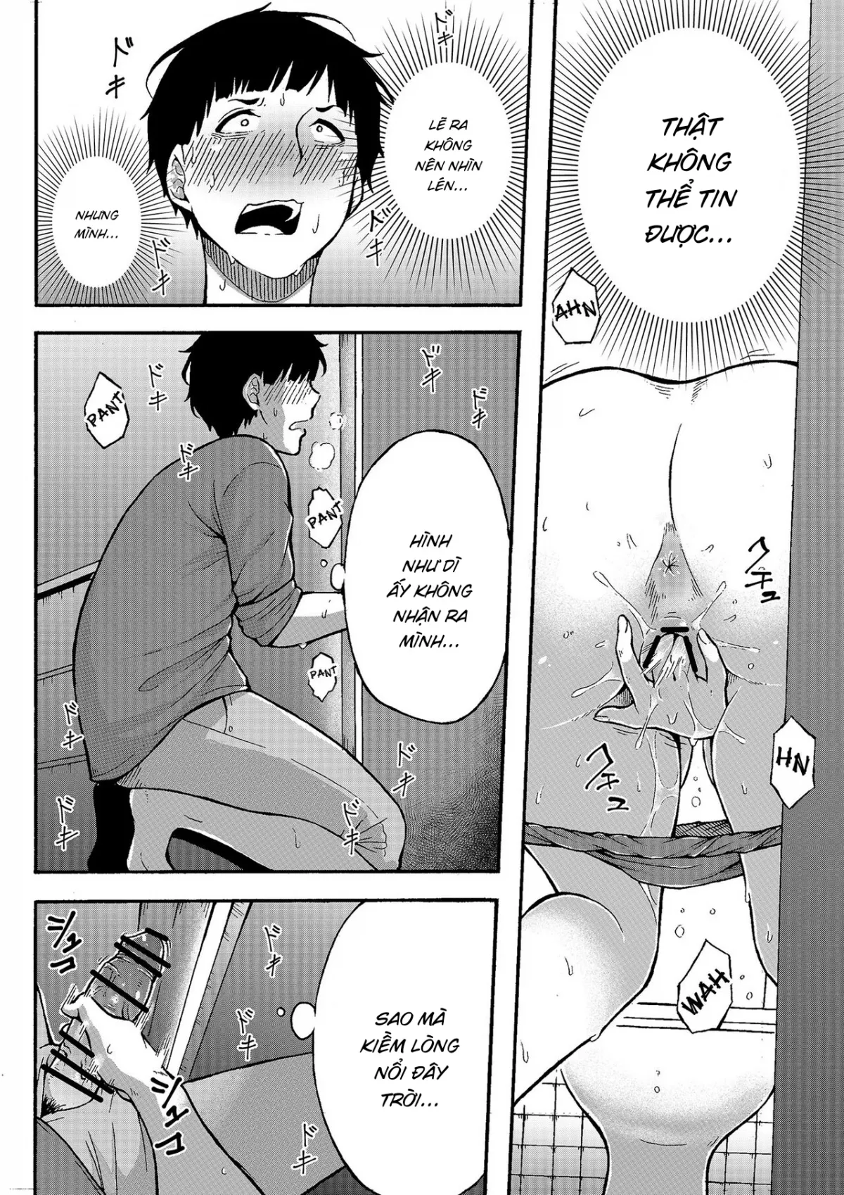 HentaiVN.net - Ảnh 8 - Có muốn làm mấy chuyện hư hỏng với dì khum? [Oba-han to Ee Koto Seehen? | Wanna Do Something Nice With Your Auntie?] - Oneshot