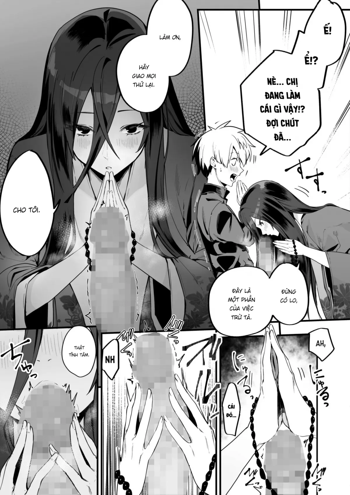 HentaiVN.net - Ảnh 6 - Con cặc bị nguyền rủa. [Shounen wa Norowarete Shimatta｜The Cursed Boy] - Oneshot