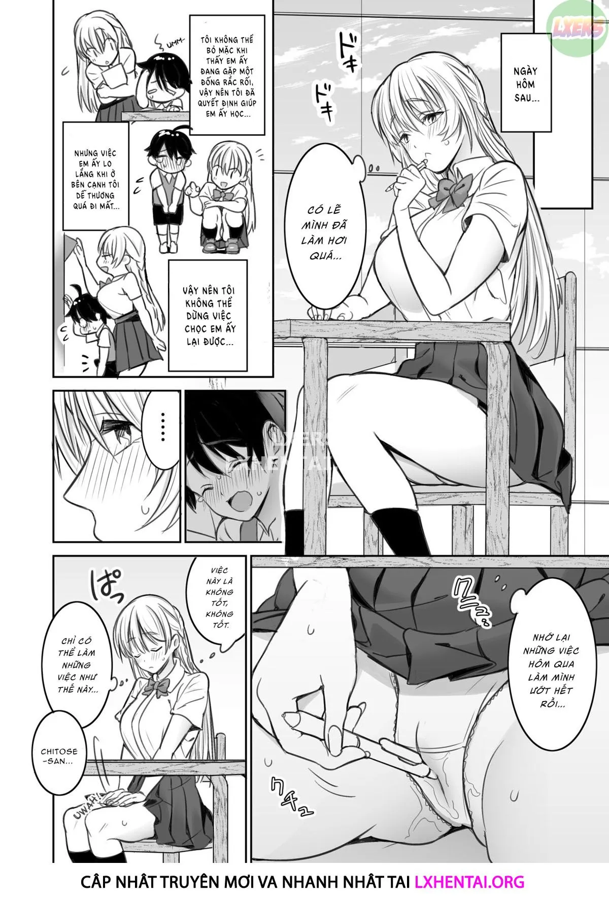 HentaiVN.net - Ảnh 13 - A Story About The Lewd Things The Onee-San I Met At The Library Does To Me [Toshokan de Shiriatta Onee-san ni Ecchina Koto o Sarechau Hanashi] - Oneshot