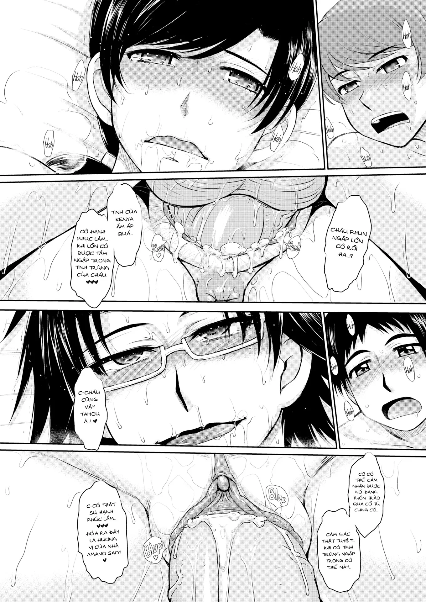HentaiVN.net - Ảnh 26 - Trải nghiệm gắn kết tình mẫu tử [Mother-Son Physical Mingling Experience] - Chap 1