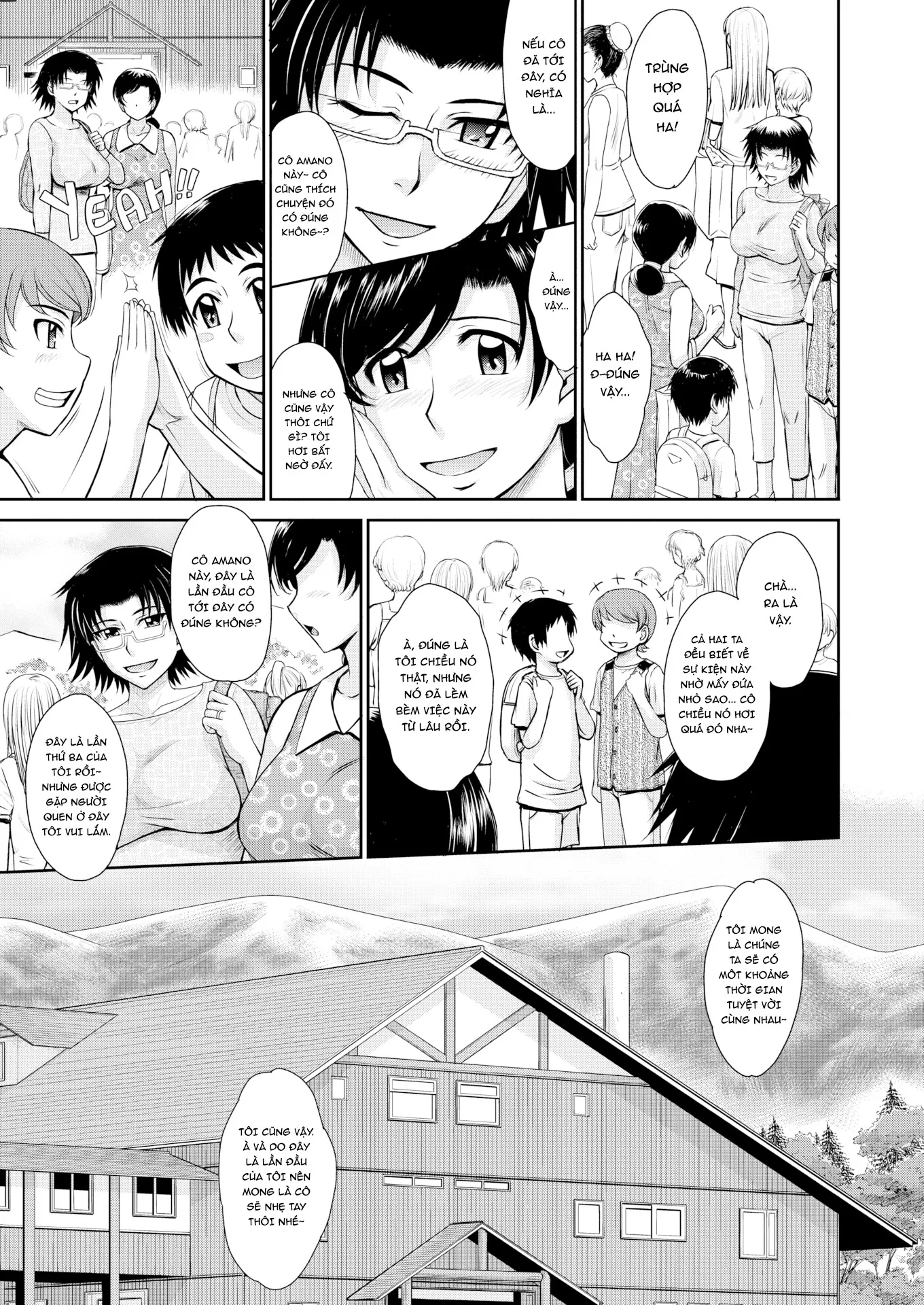 HentaiVN.net - Ảnh 7 - Trải nghiệm gắn kết tình mẫu tử [Mother-Son Physical Mingling Experience] - Chap 1