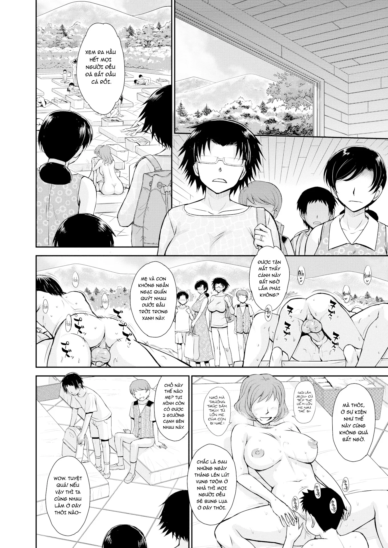 HentaiVN.net - Ảnh 8 - Trải nghiệm gắn kết tình mẫu tử [Mother-Son Physical Mingling Experience] - Chap 1