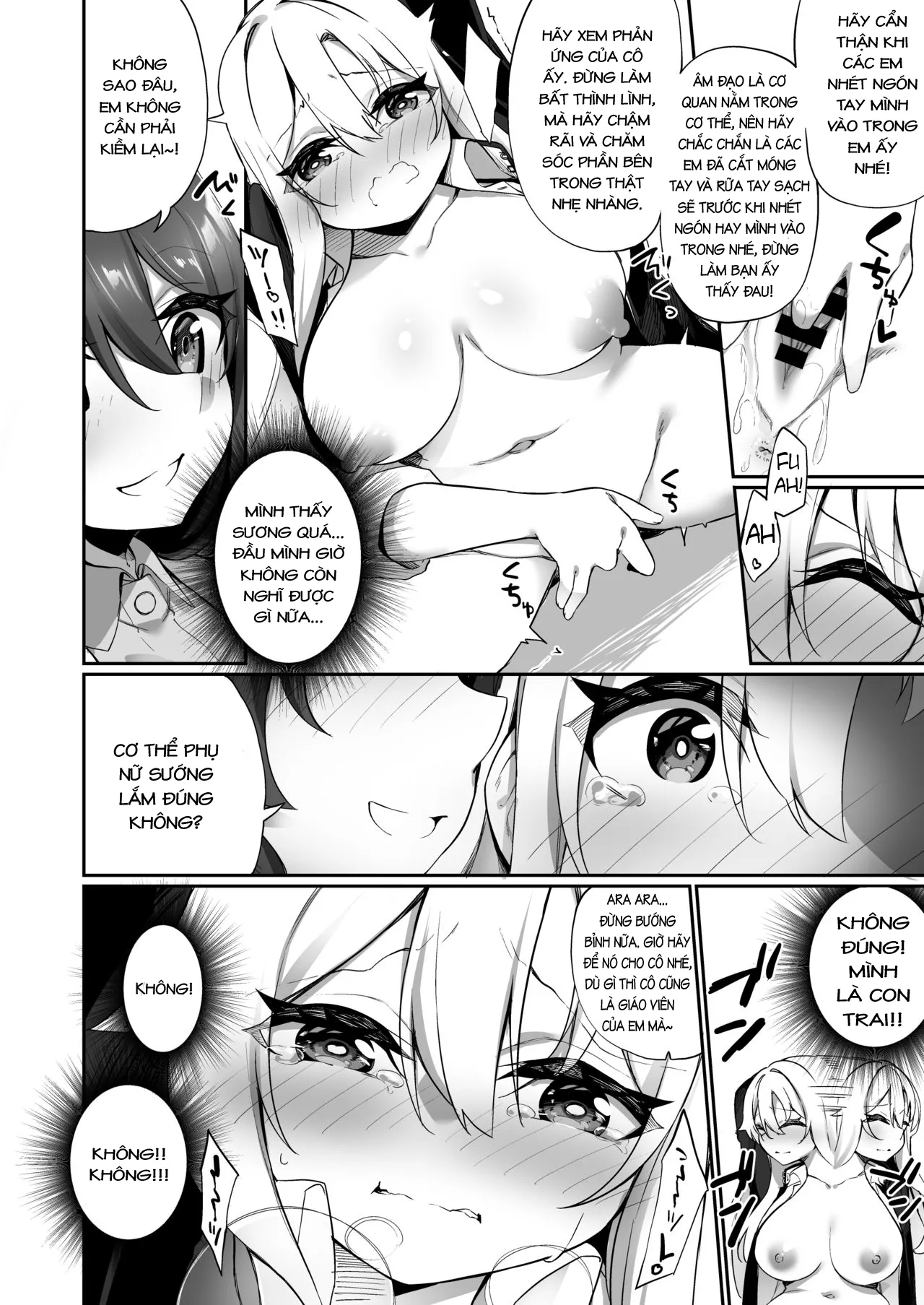 HentaiVN.net - Ảnh 16 - Ninshin Shussan Taiken Gakushuu no Kyouzai ni Sareta Ore - Oneshot