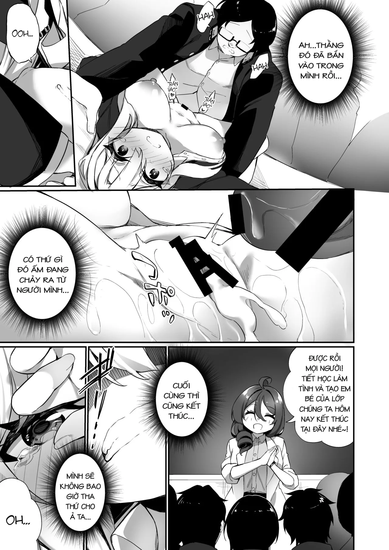 HentaiVN.net - Ảnh 25 - Ninshin Shussan Taiken Gakushuu no Kyouzai ni Sareta Ore - Oneshot