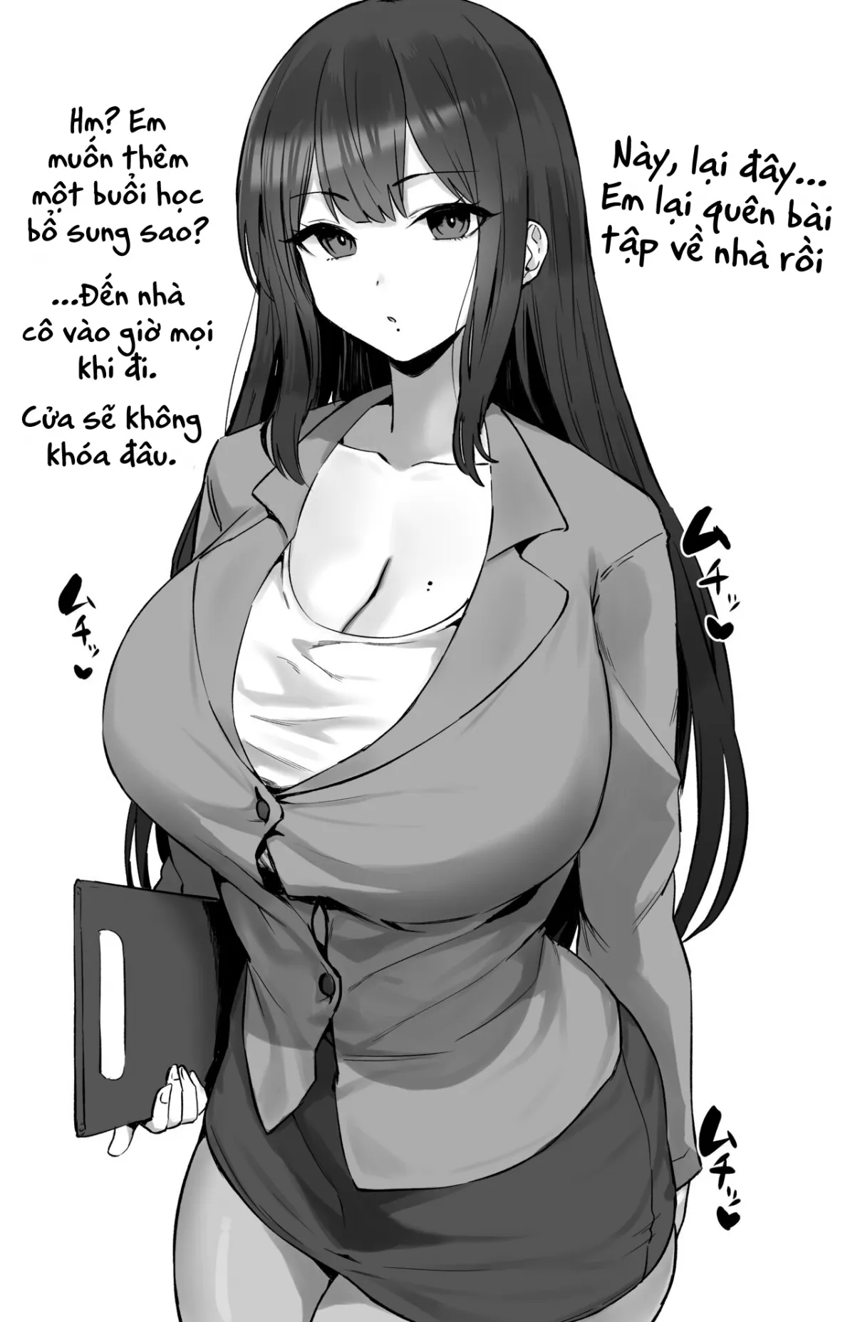 HentaiVN.net - Ảnh 10 - giáo viên gợi cảm [Muchimuchi Sensei, Voluptuous Teacher] - Oneshot