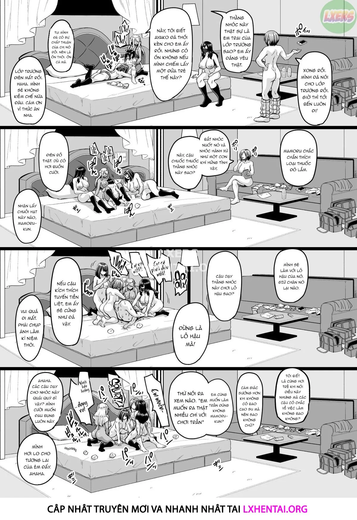 HentaiVN.net - Ảnh 35 - Papa-Katsu Bitch No Atashi-Ra Ga Anta No Otouto O Katte Mesuiki Yarichin-Kun Ni Shite Kawaigatteageru - Oneshot