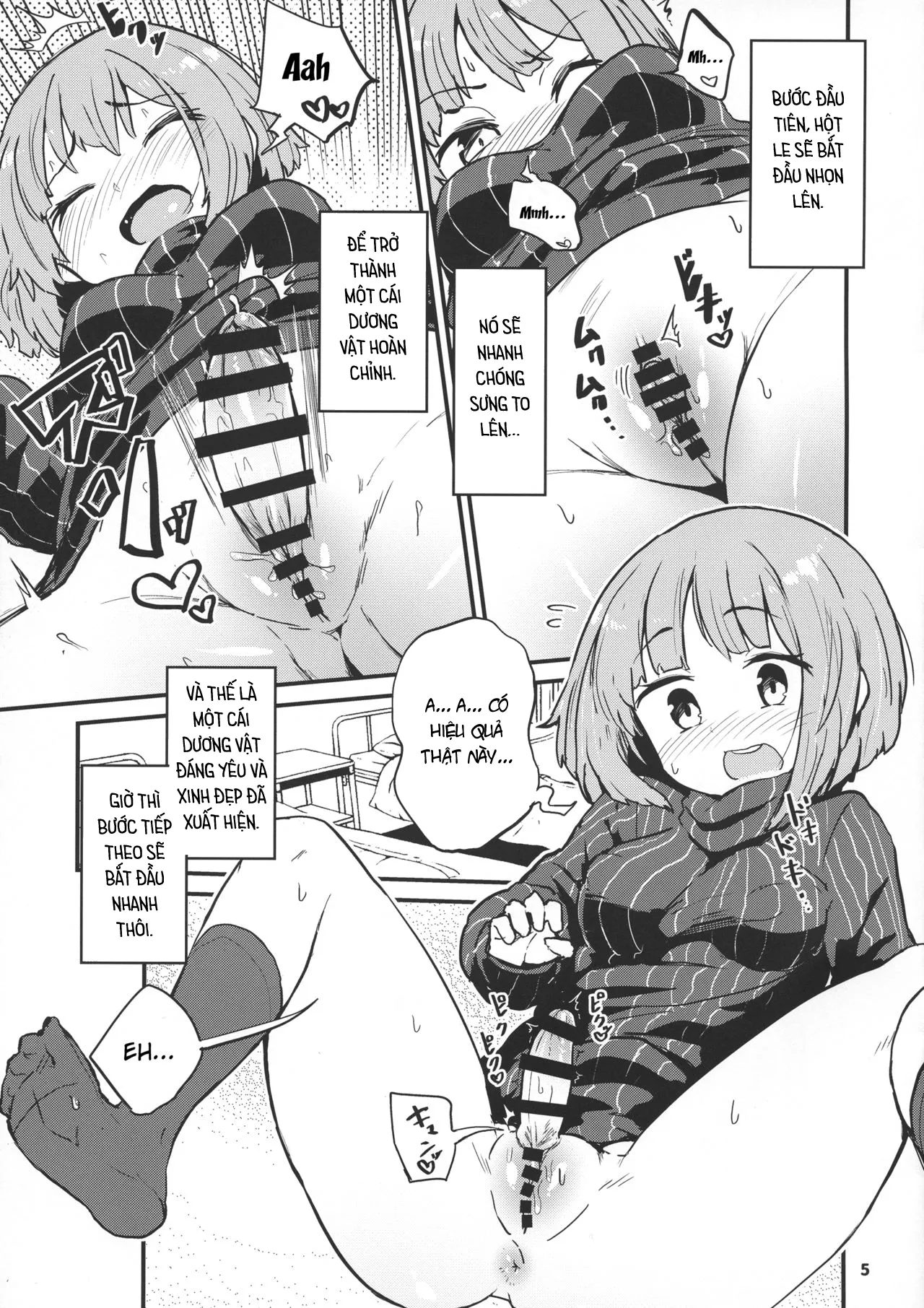 HentaiVN.net - Ảnh 5 - Haetate Futanari Ochinchin [生えたてふたなりおちんちん; My New Futanari Dick] - Oneshot