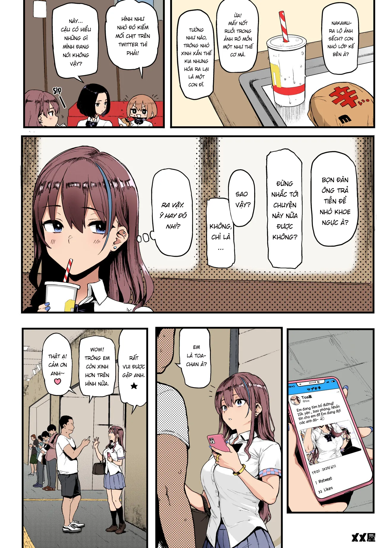 HentaiVN.net - Ảnh 12 - Em yêu tiền lắm. [Okane Daisuki | I Love Money] - Oneshot nuột