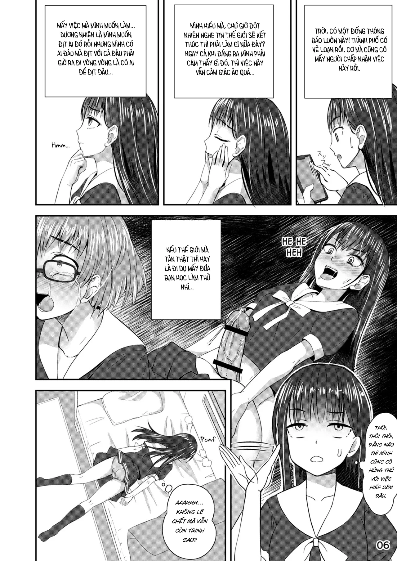 HentaiVN.net - Ảnh 6 - Mất trinh ngày tận thế [Shuumatsu Fudeoroshi Girl; Apocalypse Cherry-Popping Girls; 終末筆下ろしガール] - Oneshot