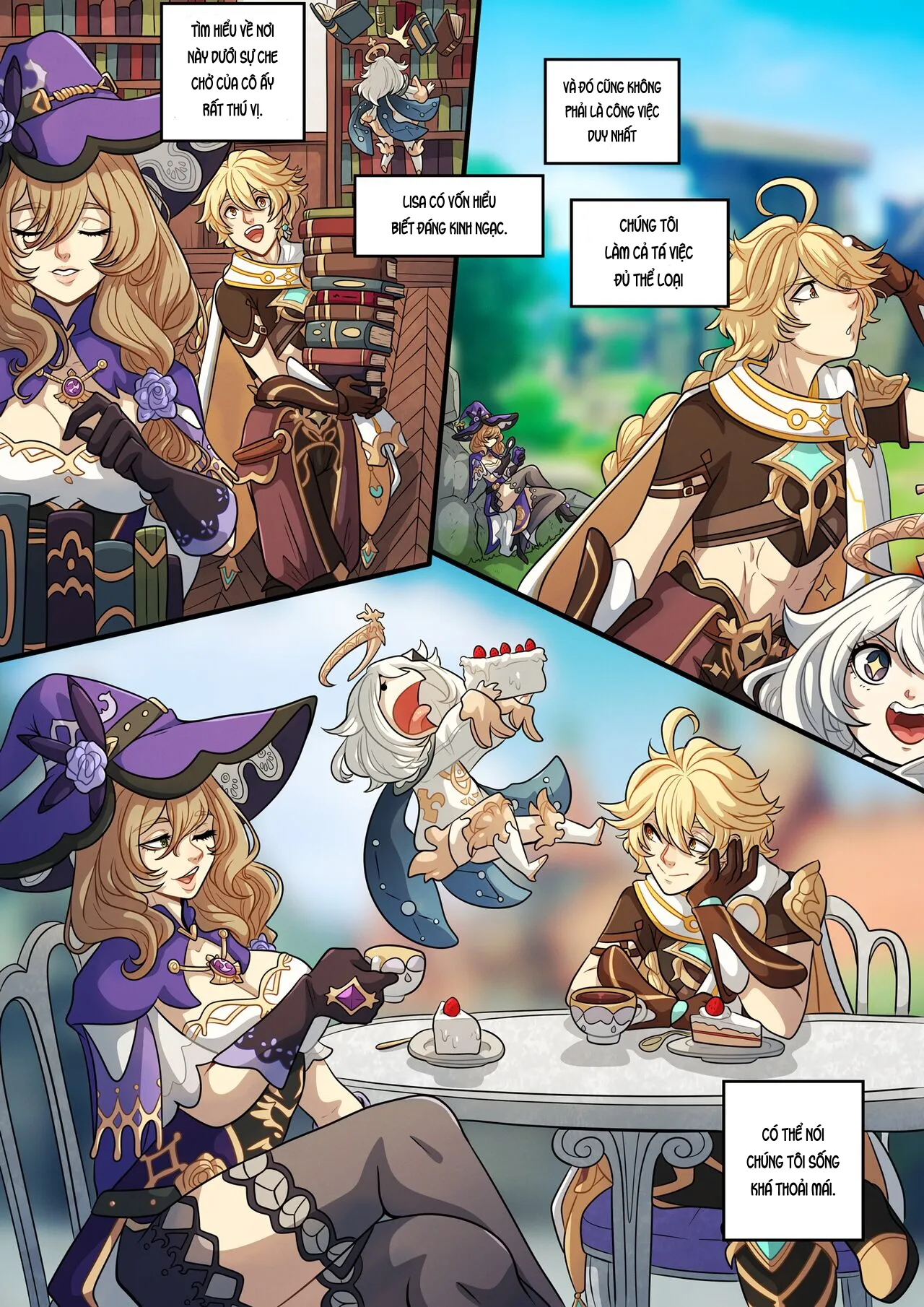 HentaiVN.net - Ảnh 5 - The Traveler's Guide to Teyvat's Heart-Lisa - Oneshot.