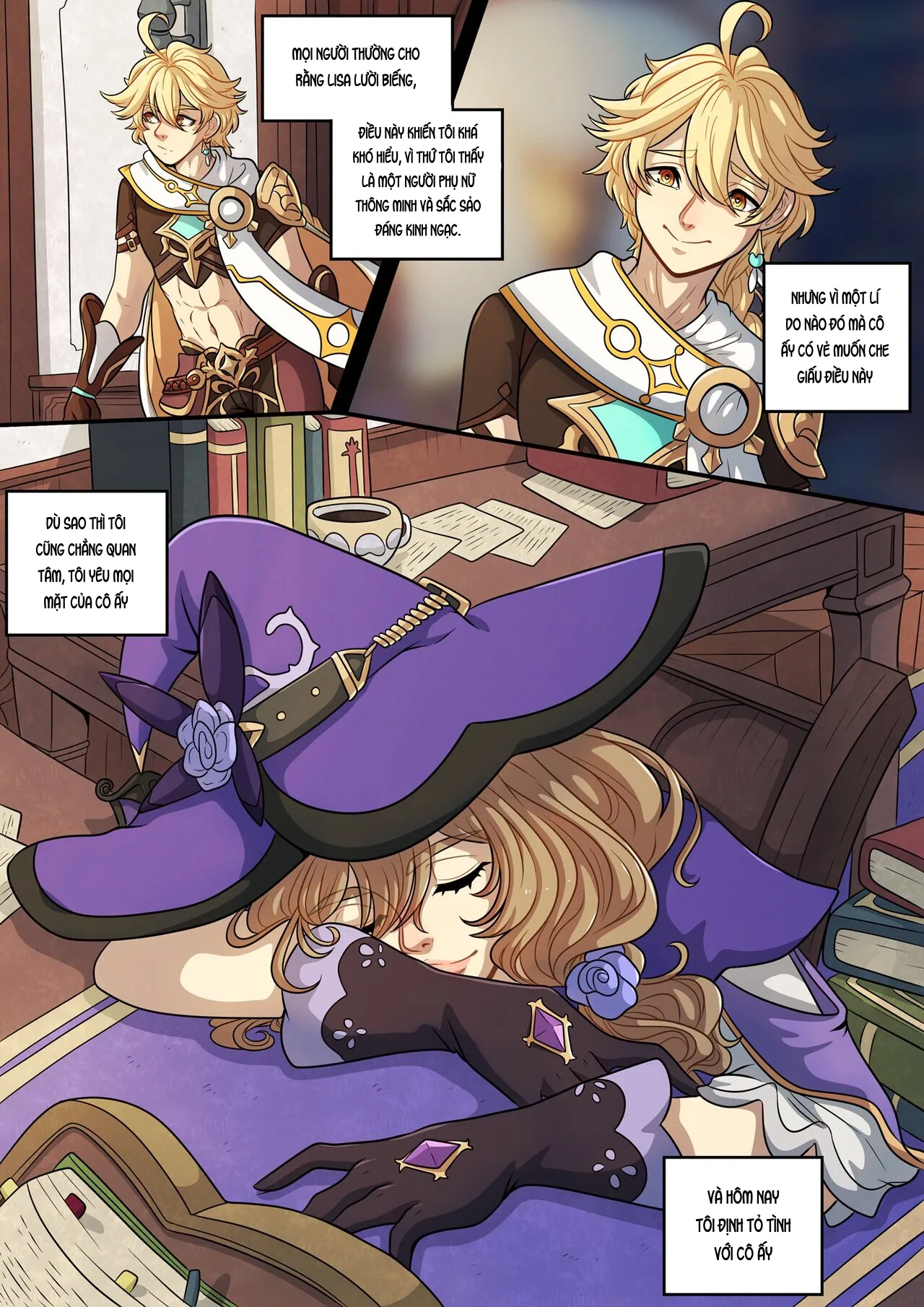 HentaiVN.net - Ảnh 6 - The Traveler's Guide to Teyvat's Heart-Lisa - Oneshot.