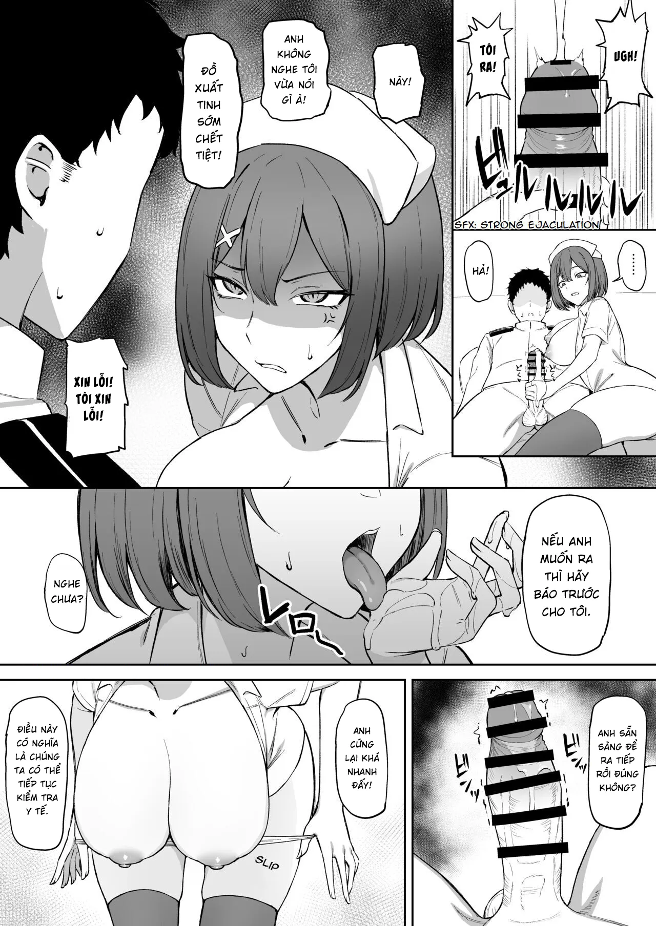 HentaiVN.net - Ảnh 4 - Kiểm tra cặc định kì cùng em ý tá maya - Oneshot nứng