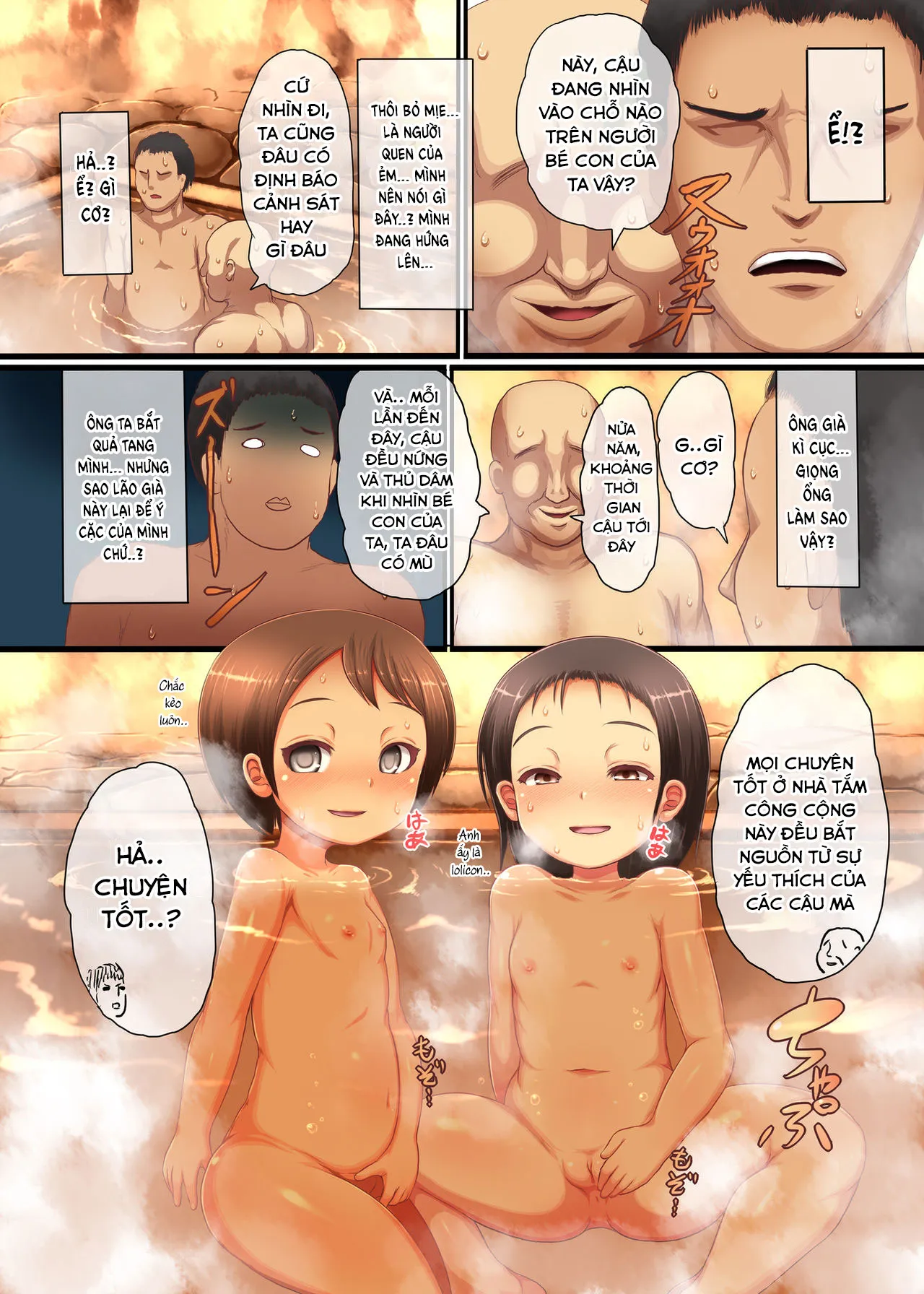 HentaiVN.net - Ảnh 4 - Chibikko Sentou Ecchi Ran [ちびっこ銭湯えっち乱] - Oneshot.